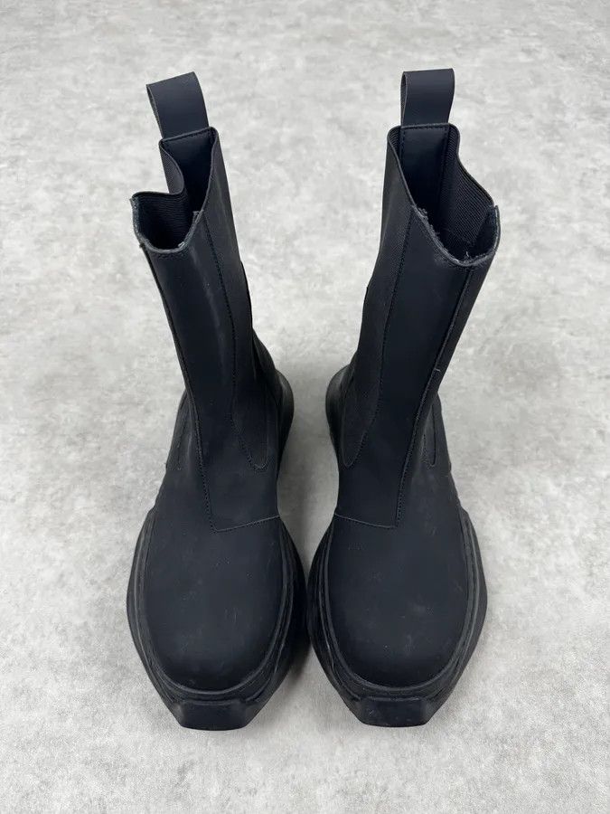 Rick Owens Rick Owens Black Modern Sole Rubber Chelsea Boots Size US 10 / EU 43 - 6 Thumbnail