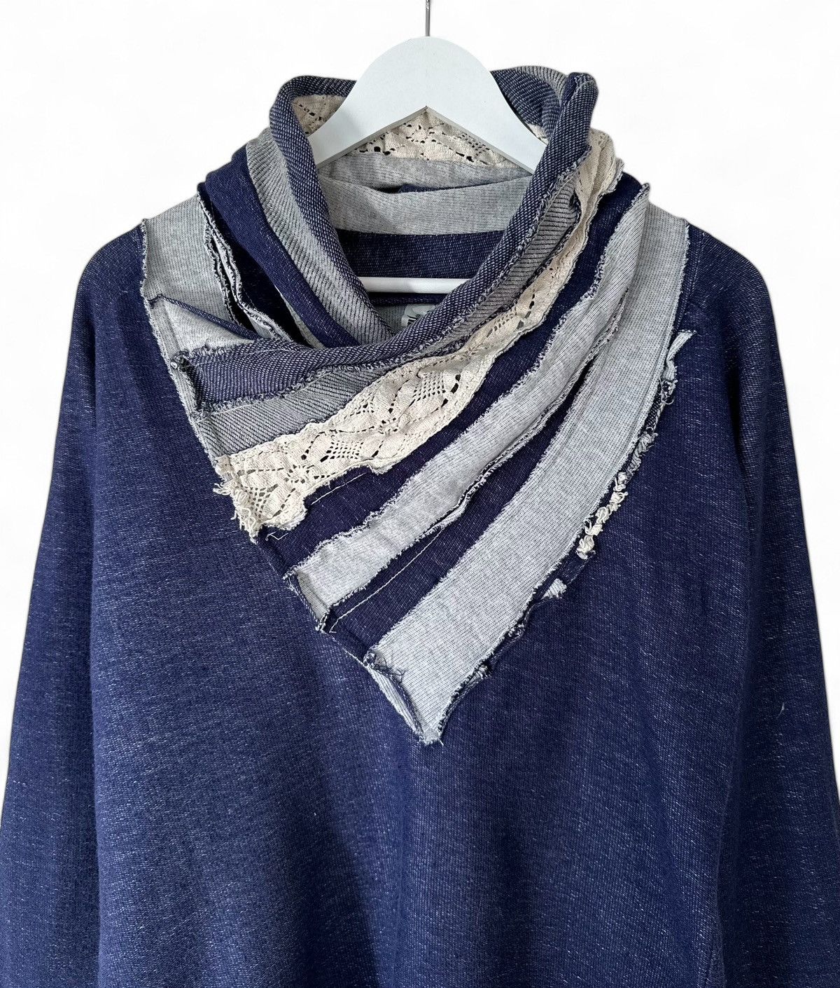 Desigual × Japanese Brand Desigual collared blue sweater jumper women's Size XL Size XL / US 12-14 / IT 48-50 - 3 Thumbnail