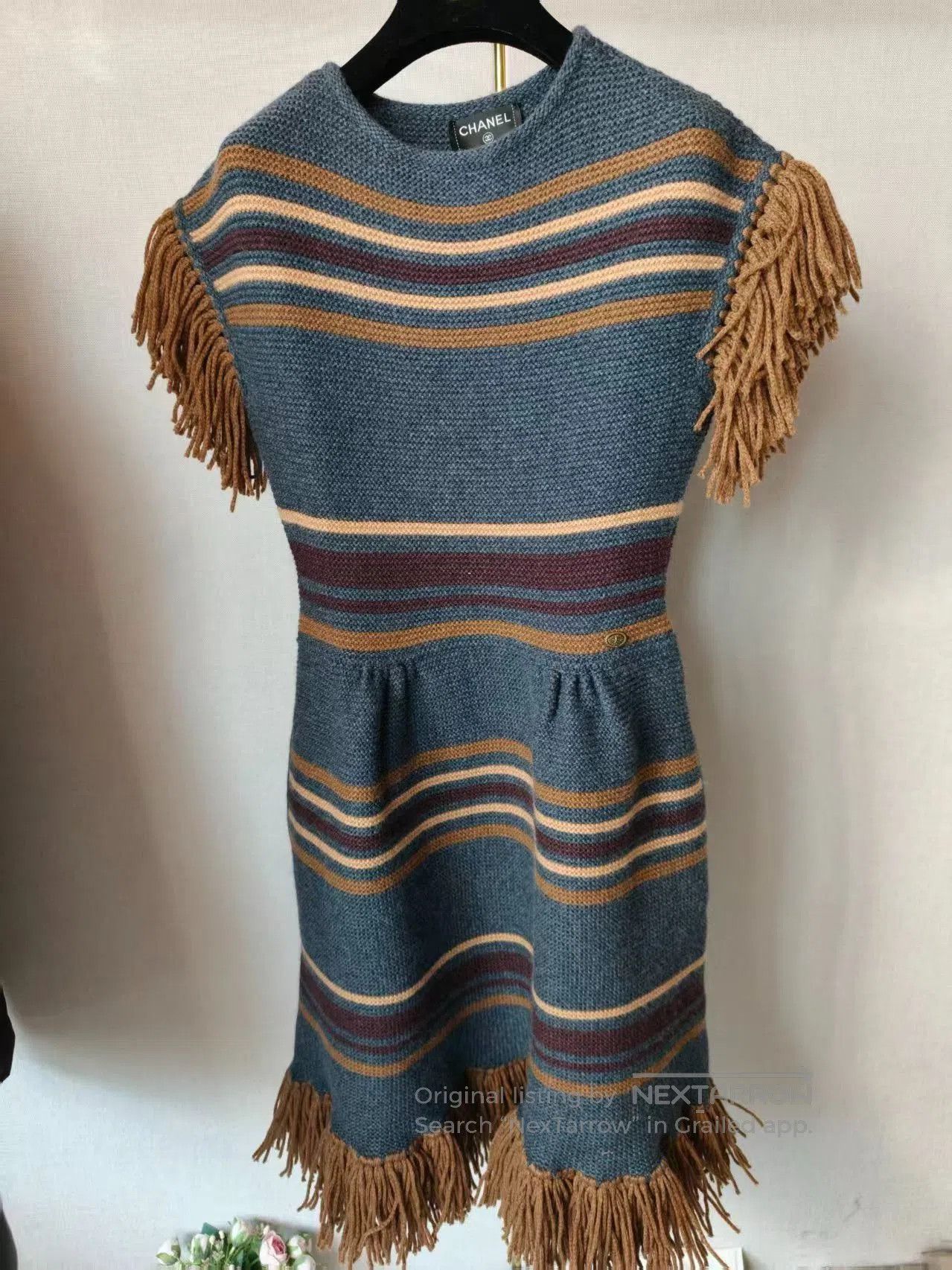 Chanel Chanel Striped Fringe Dress. Size ONE SIZE - 1 Thumbnail
