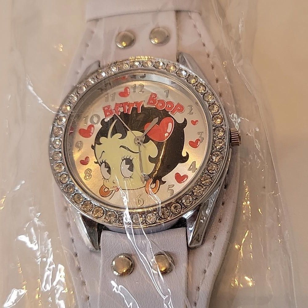 Other King betty boop w/ diamond color style Stones watch white Size ONE SIZE - 7 Thumbnail