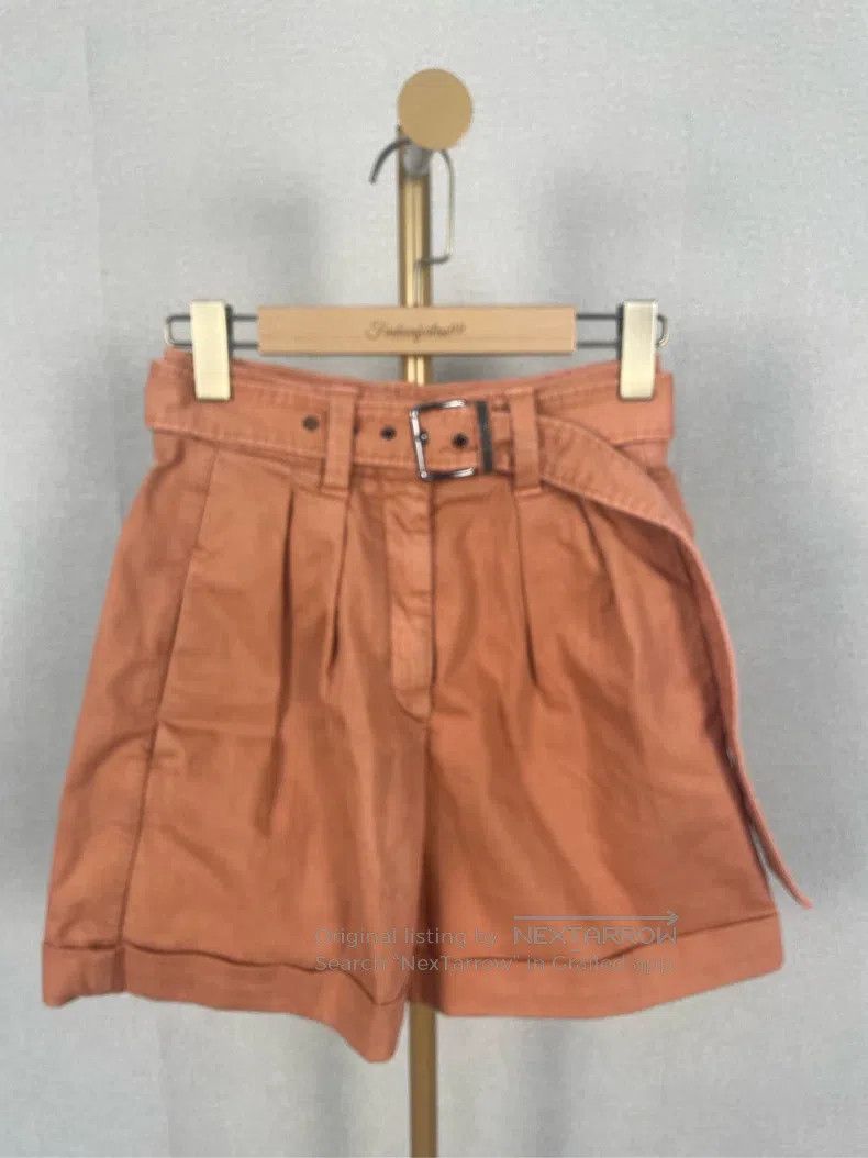 Brunello Cucinelli Orange denim shorts
