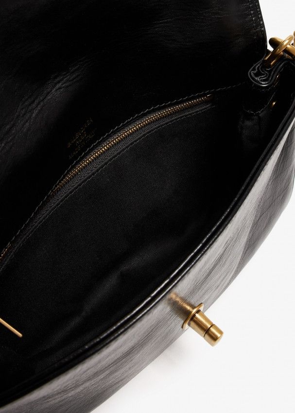 Balenciaga o1mt1gz0325 Size: OS / BB Soft Small Flap Bag in Black Size ONE SIZE - 4 Thumbnail