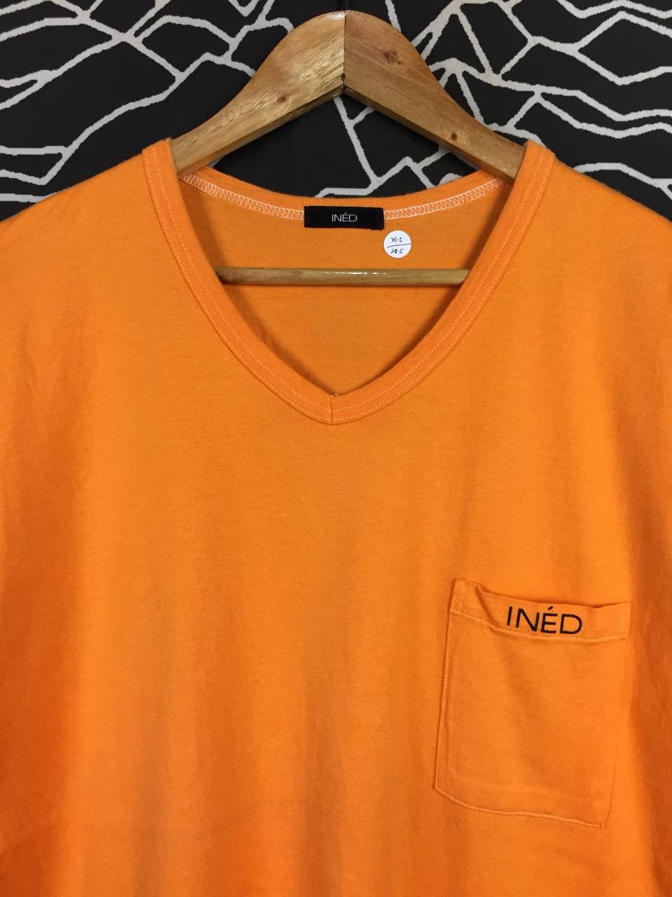 Japanese Brand INED Yohji Yamamoto Minimalist V-Neck Pocket Tee Size US M / EU 48-50 / 2 - 3 Thumbnail