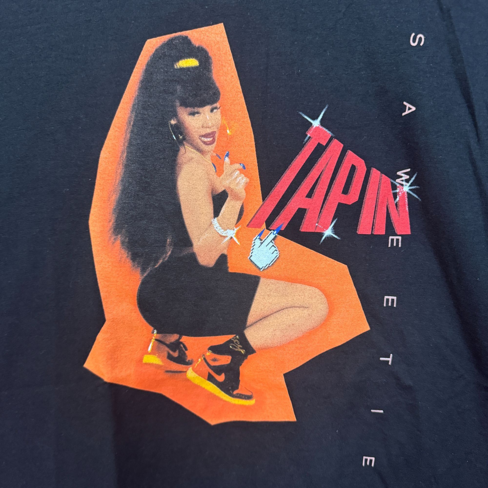 Rap Tees Sweetie Tap In Twerk Art Pretty Bitch Music Hip Hop Tee XL Size US XL / EU 56 / 4 - 2 Thumbnail