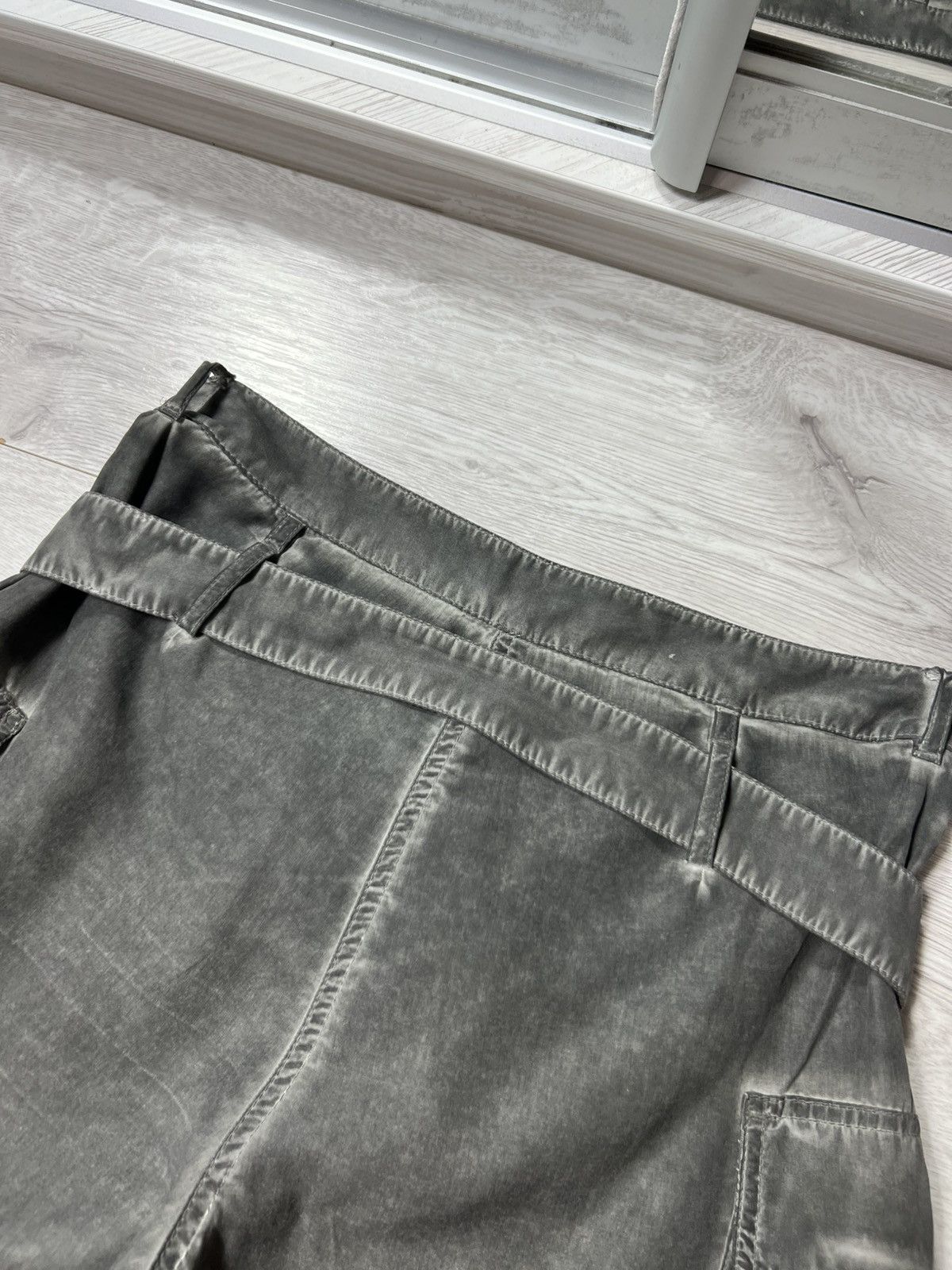 Cop Copine Cop. Copine High Waisted Lyocell Belted Cargo Pants Size 38 Size 27" / US 4 / IT 40 - 11 Thumbnail