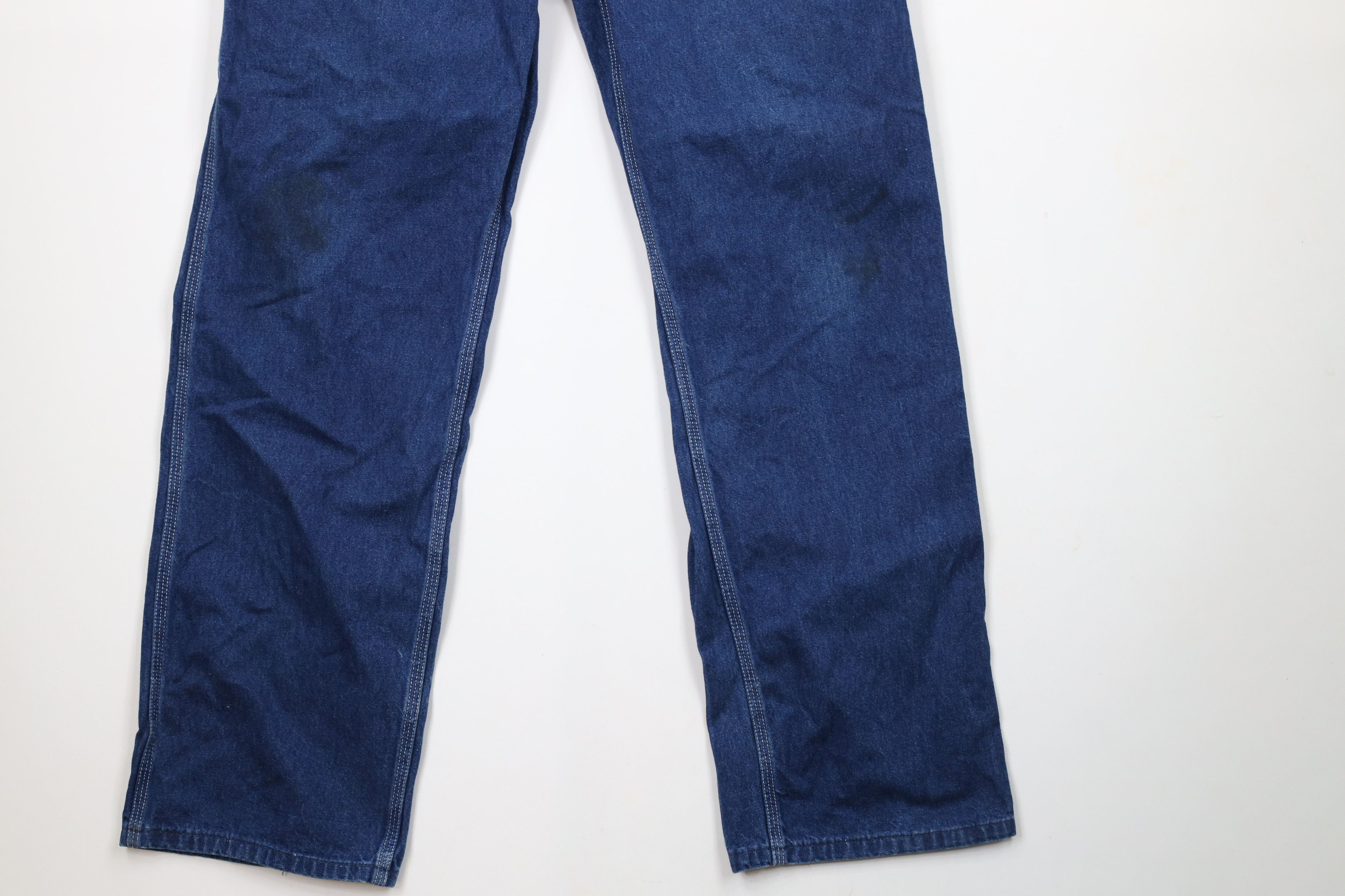 Carhartt × Vintage Vintage 90s Carhartt Spell Out Wide Leg Dungaree Jeans USA Size US 34 / EU 50 - 4 Thumbnail