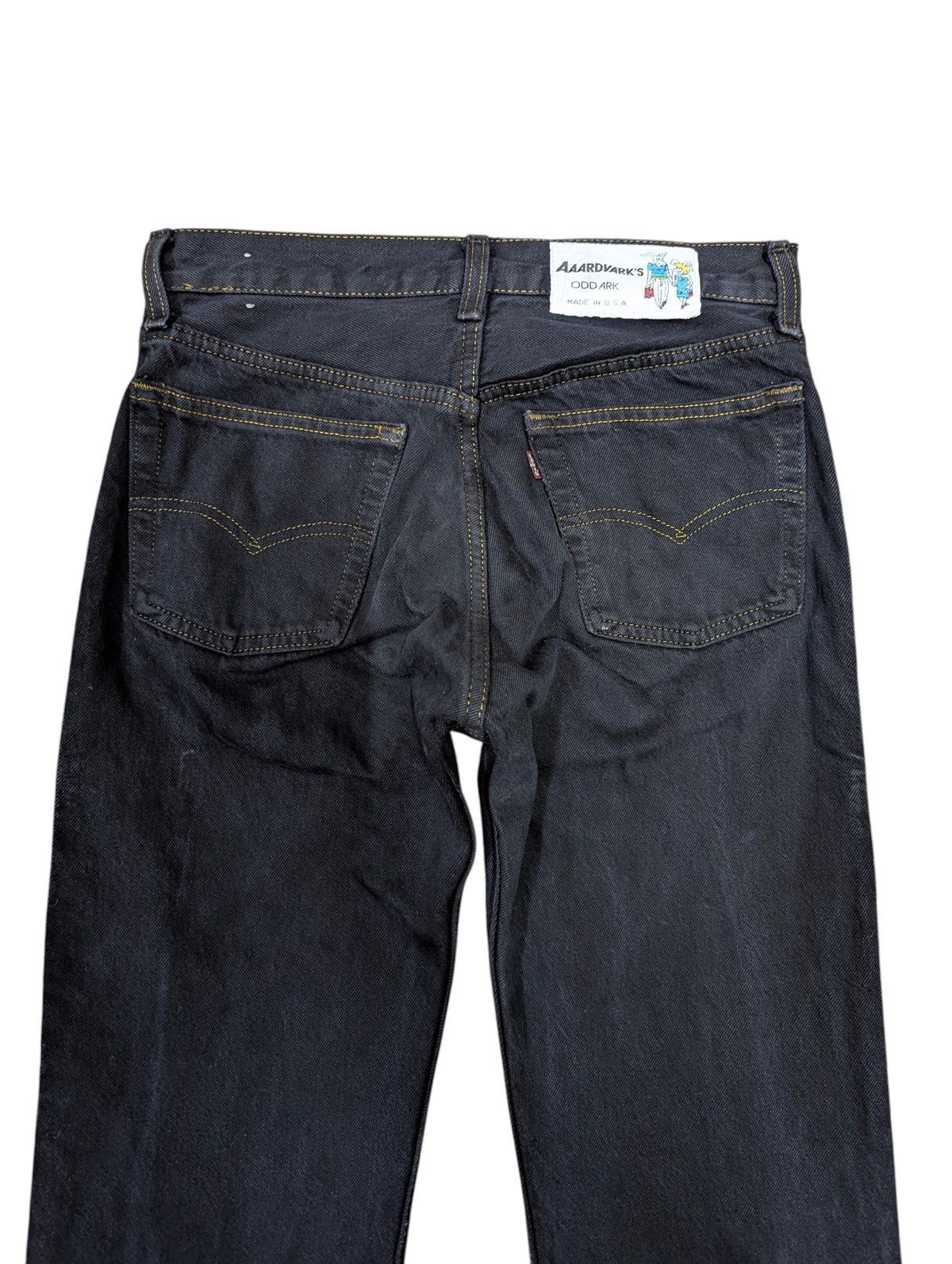 Levi's Vtg 90s Levi's Superblack Custom Paisley Flare Jeans Size US 30 / EU 46 - 4 Thumbnail