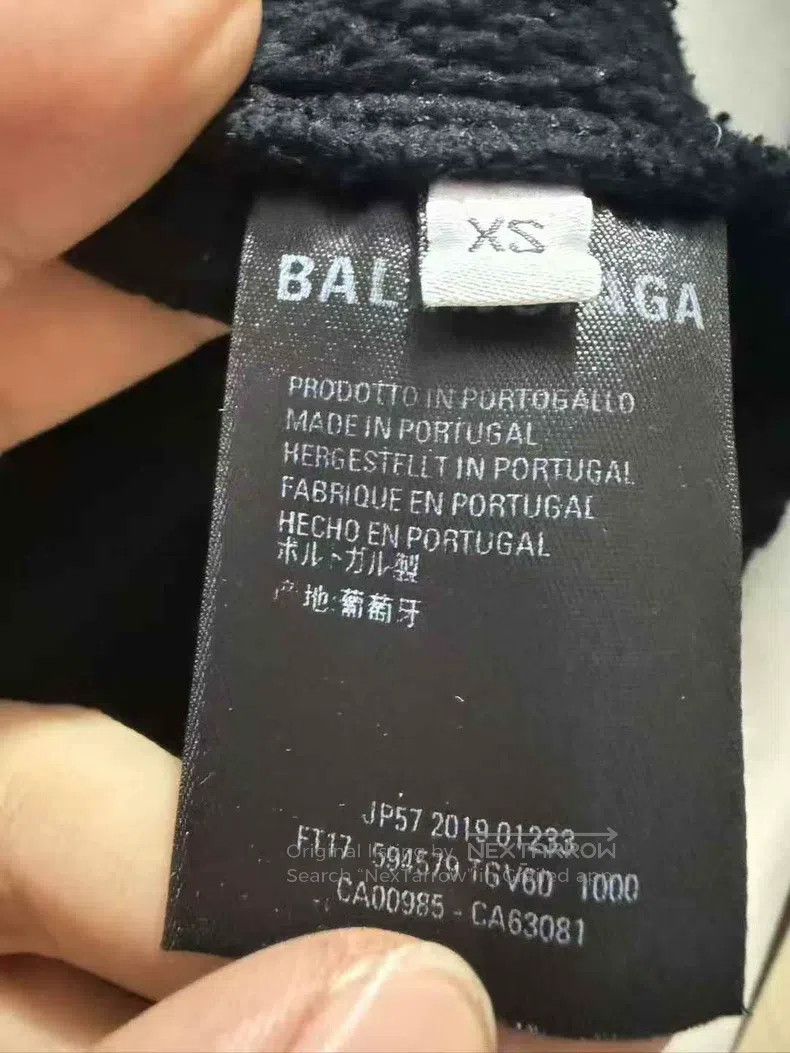 Balenciaga Balenciaga Black Glitter Wheat Ear Hoodie Size US XS / EU 42 / 0 - 4 Thumbnail