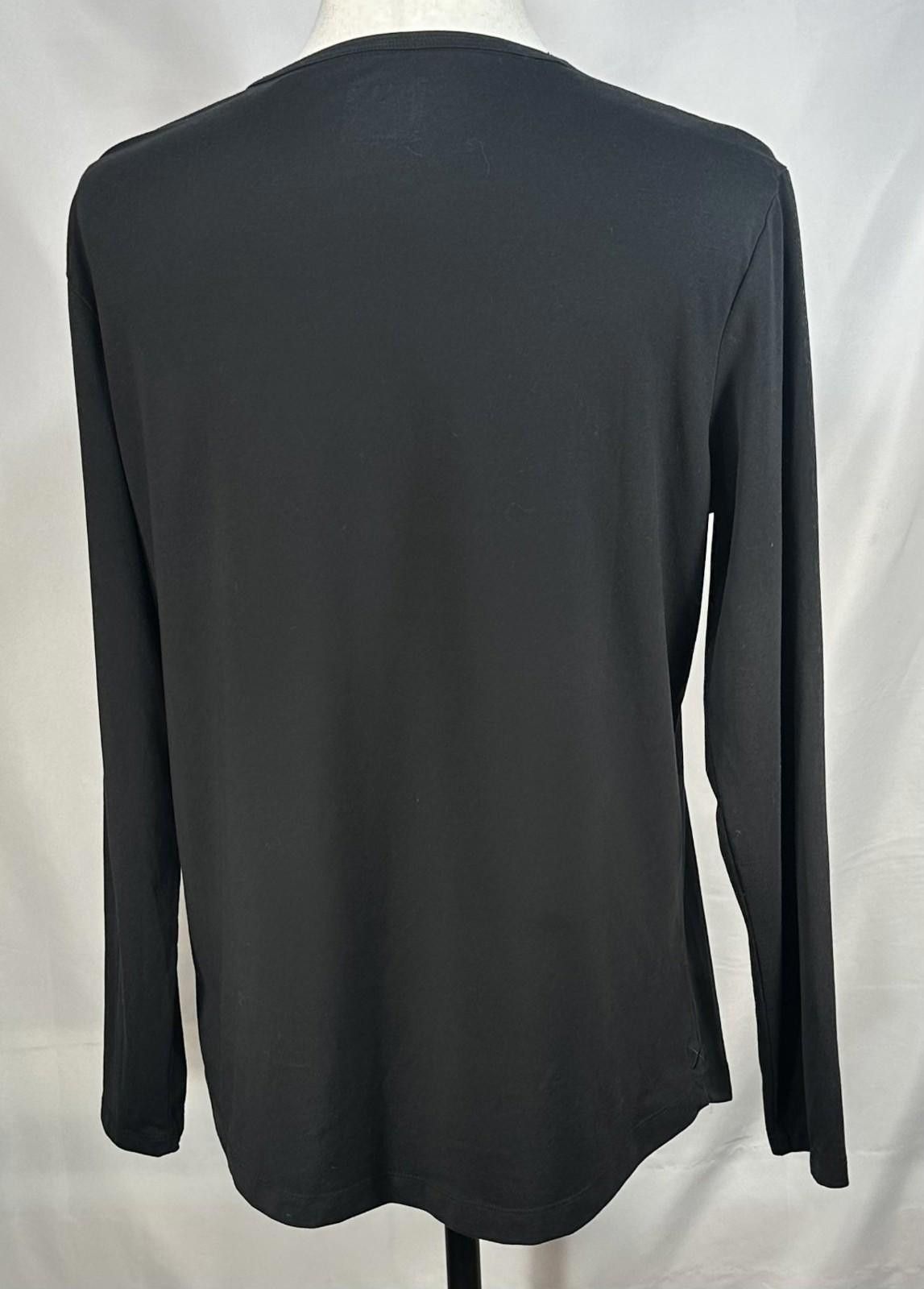 Other X Cuts 1/4 Button Long Sleeve Trim Pullover Black Mens L Size US L / EU 52-54 / 3 - 2 Thumbnail