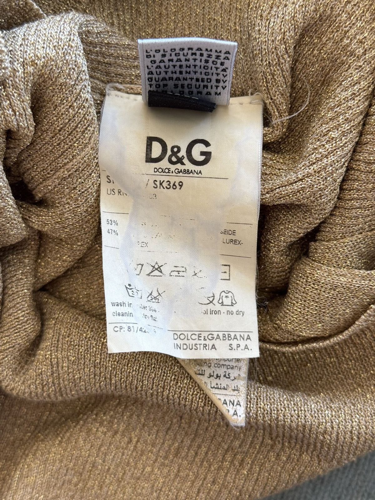 Dolce & Gabbana Dolce & Gabbana D&G lurex silk shining cardigan sweater Size XS / US 0-2 / IT 36-38 - 5 Thumbnail