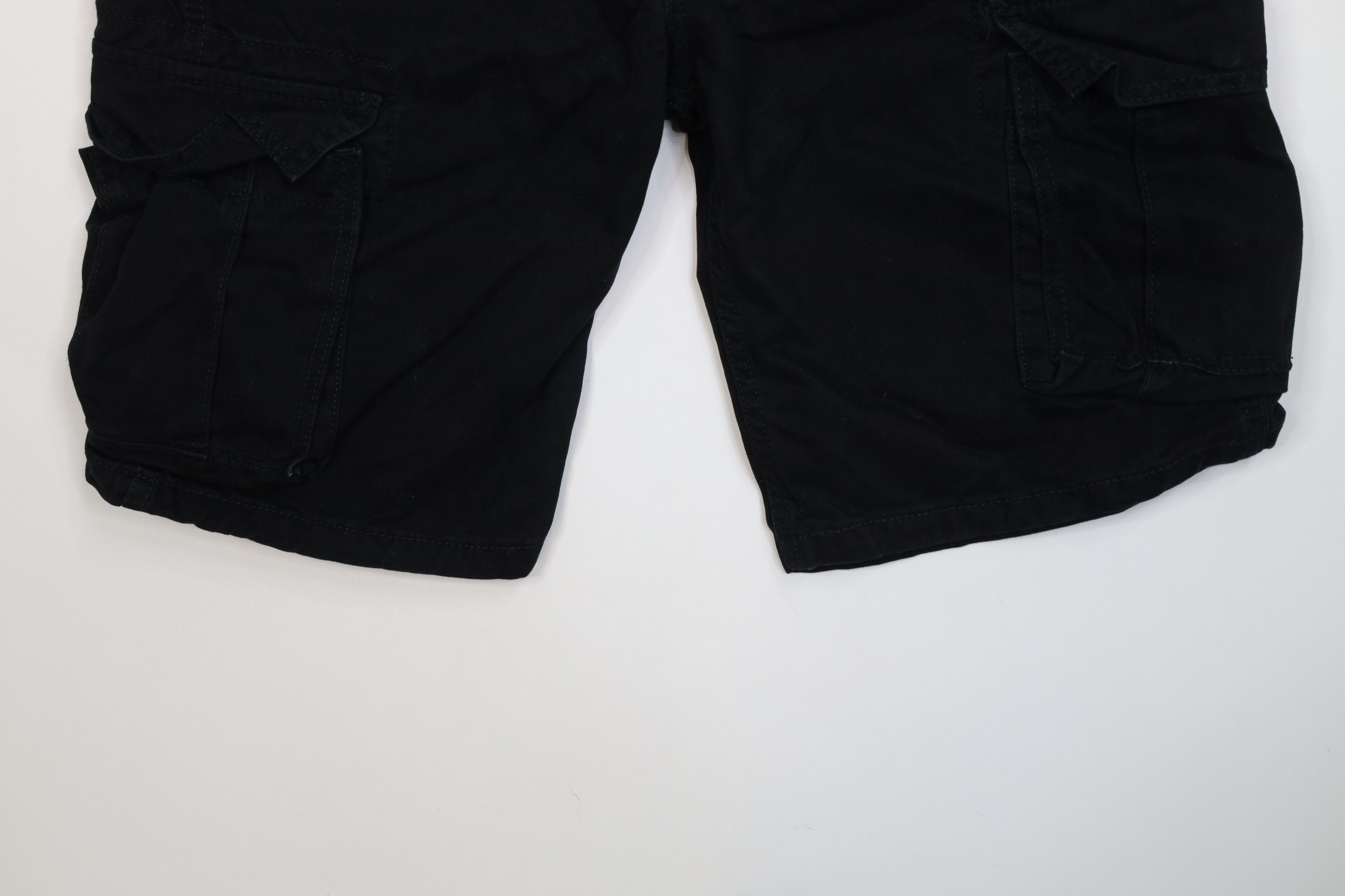 Levi's Vintage Y2K Levis Baggy Loose Fit Cargo Shorts Black Cotton Size US 34 / EU 50 - 4 Thumbnail
