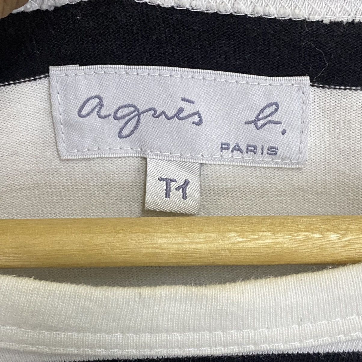agnes b. Vintage 90s Agnes B Stripe Longsleeve Shirt Size XS / US 0-2 / IT 36-38 - 8 Thumbnail