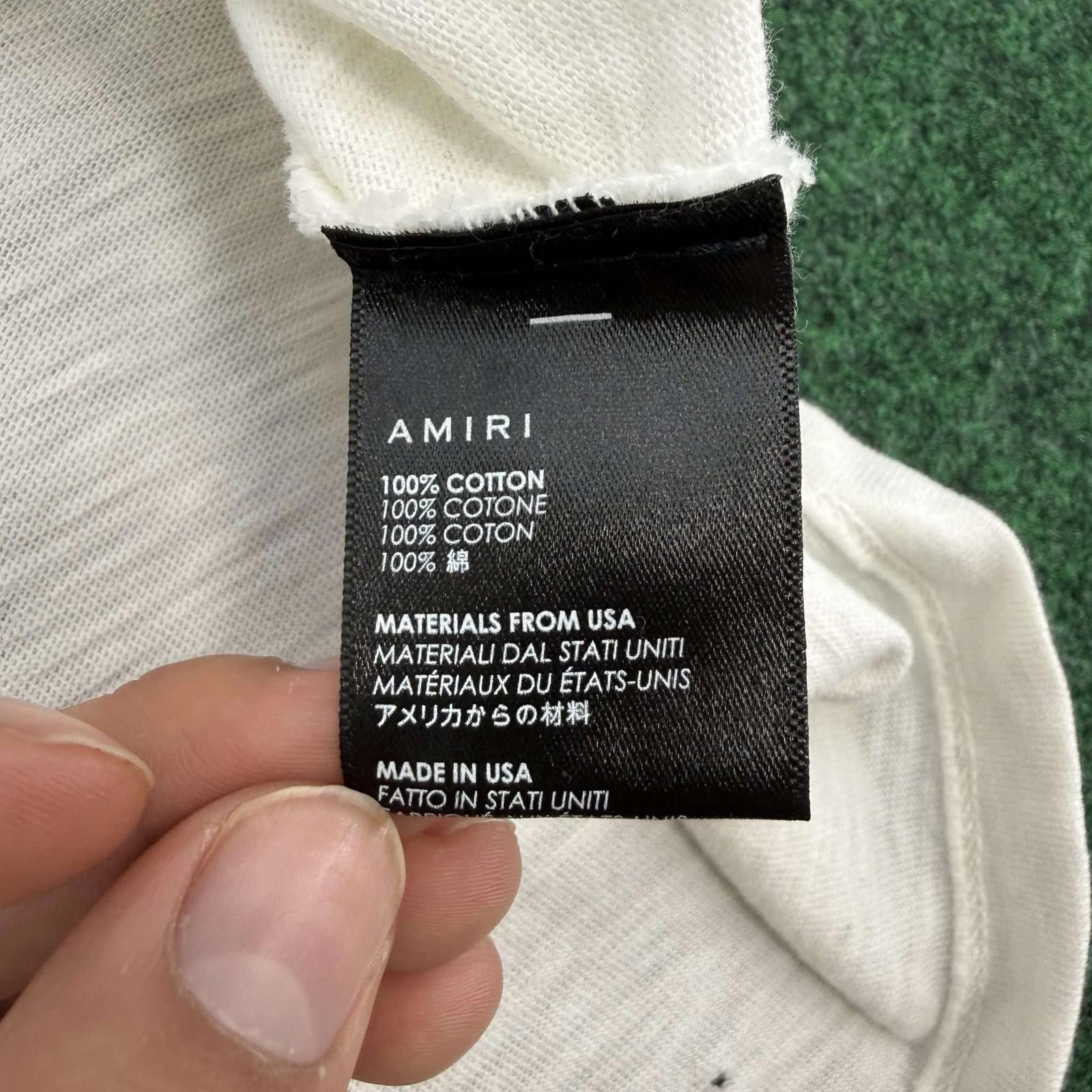Amiri Amiri Shotgun White Tee XL Used Size US XL / EU 56 / 4 - 3 Thumbnail