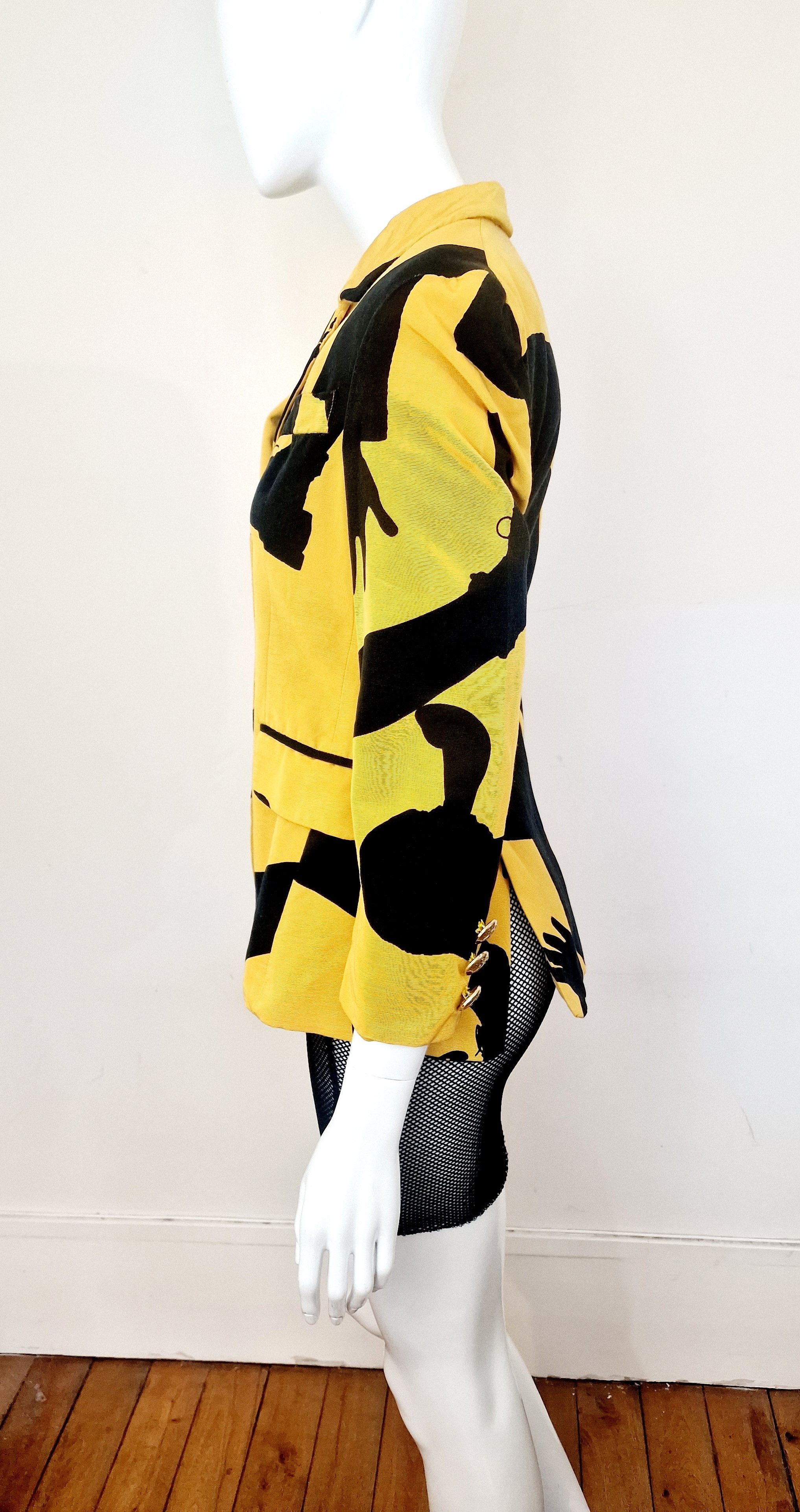 Moschino Moschino Silhouette Black Figures Legs Arms Blazer Jacket Size M / US 6-8 / IT 42-44 - 3 Thumbnail