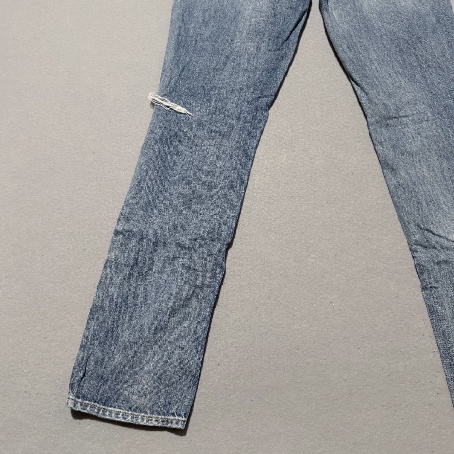 Buffalo David Bitton Buffalo Jeans Blue Distressed Jayden Straight 25x28 Women Denim Modern 90s City N/A Size 42" / US 20 - 6 Thumbnail