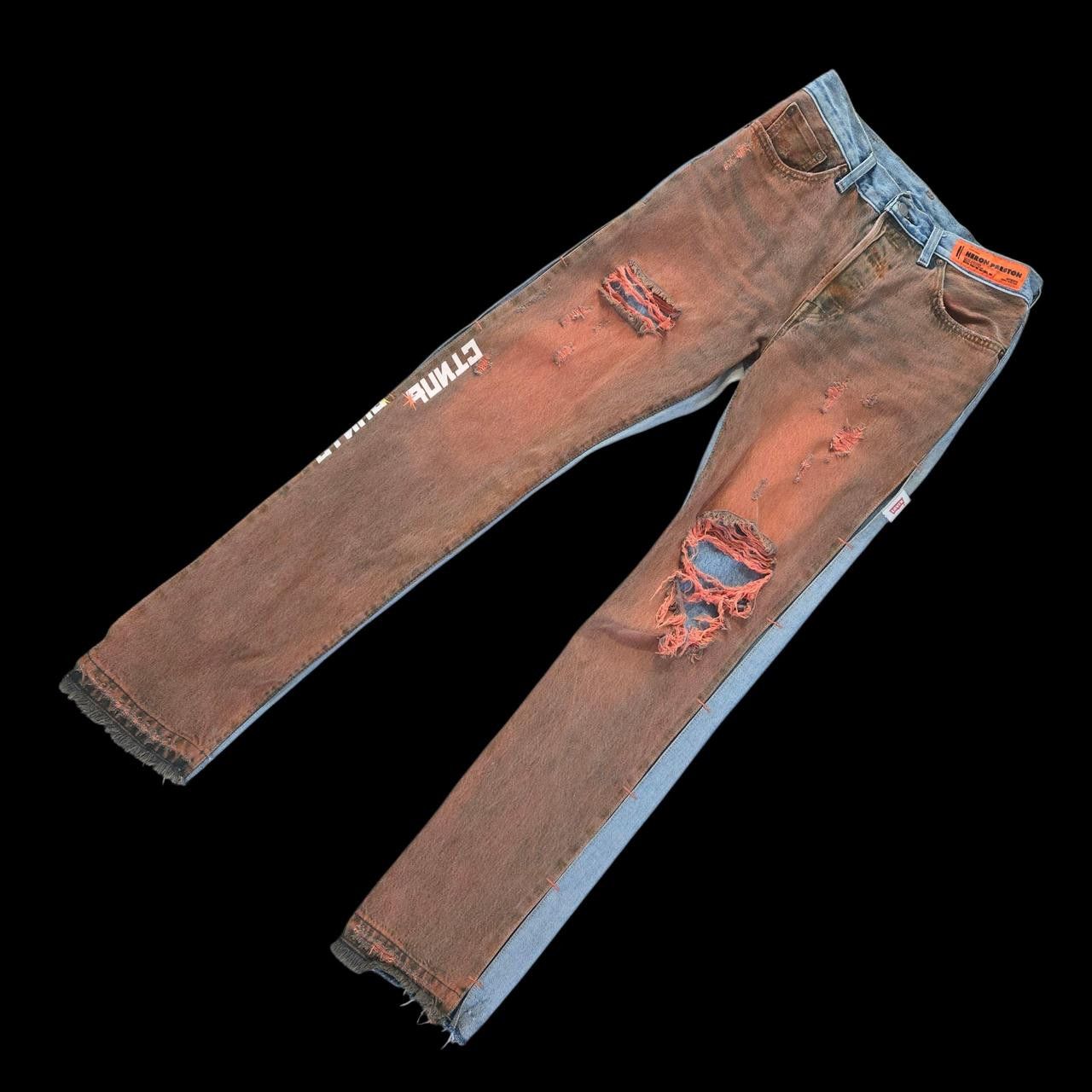Heron Preston × Levi's Heron Preston x Levi’s Faded Orange 501 Jeans - Size 29 x 32 Size US 29 - 2 Thumbnail