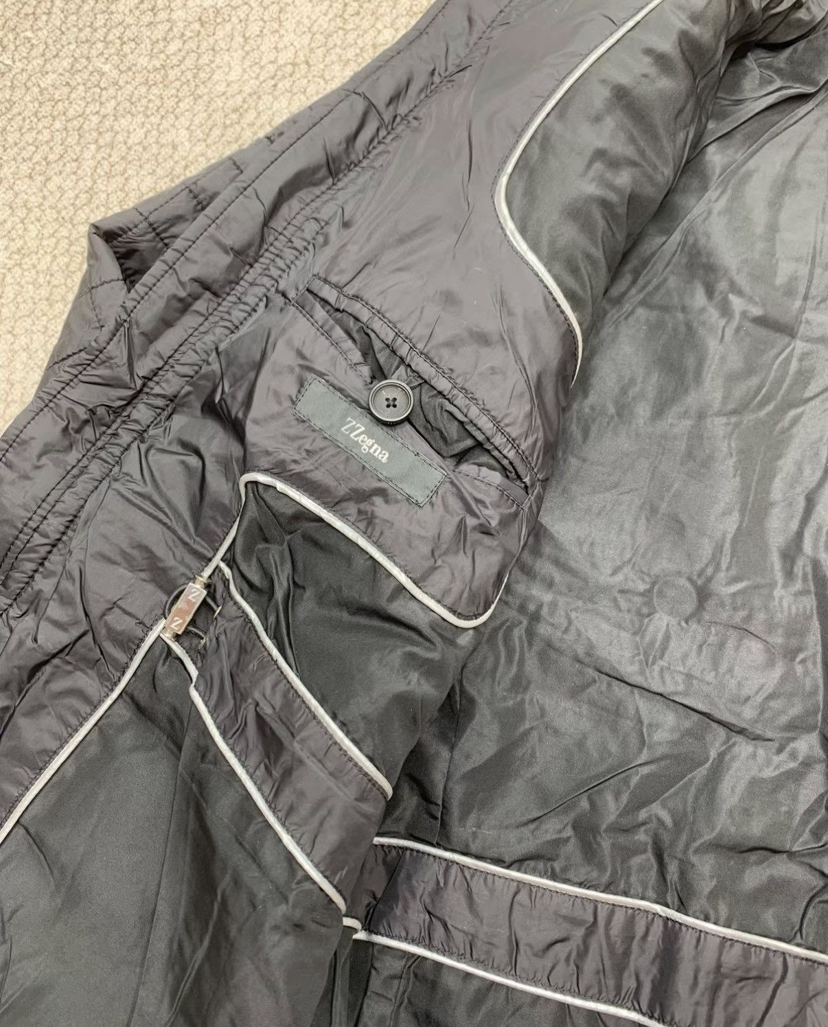 Z Zegna ZEGNA Square Quilted Stand Collar Business Down Jacket Size US M / EU 48-50 / 2 - 5 Thumbnail