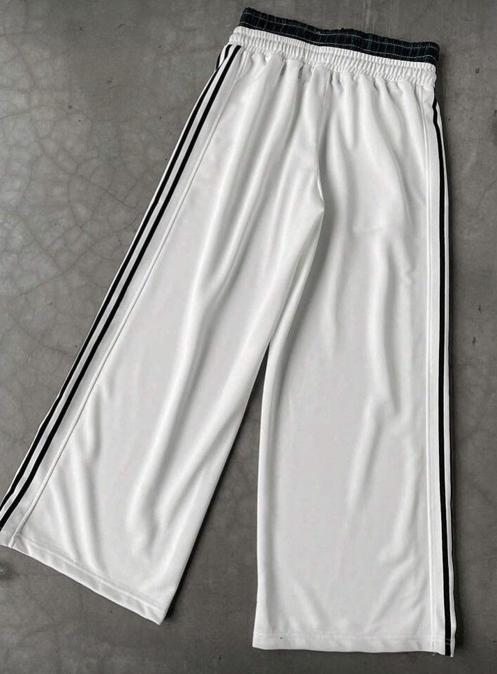 Japanese Brand DRIP Wide Leg Stripe Y2K Sweatpants Size US 31 - 2 Thumbnail