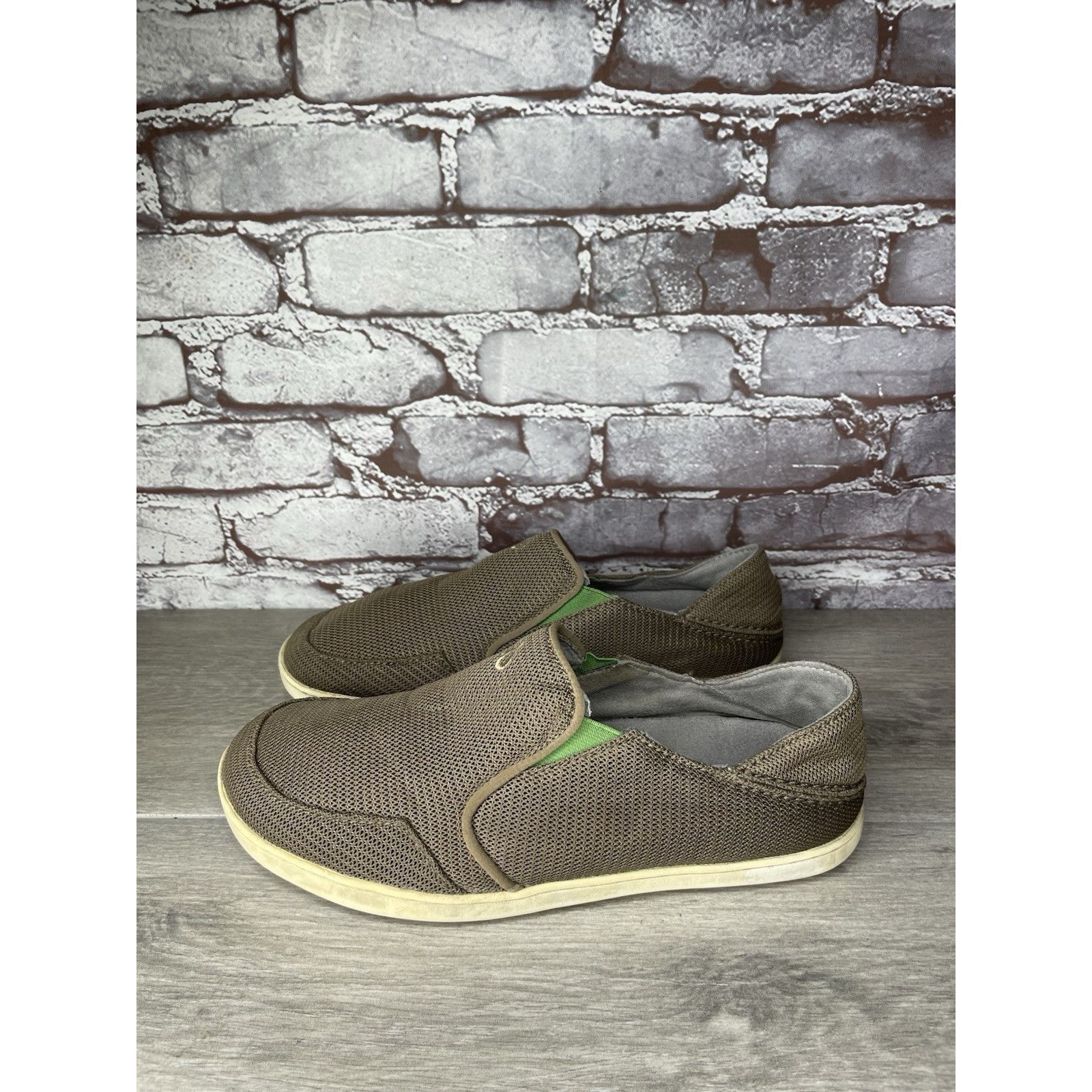 Olukai OluKai Brown Nohea Mesh Slip On Loafers Casual Beach Shoes M Size US 8.5 / EU 41-42 - 1 Thumbnail