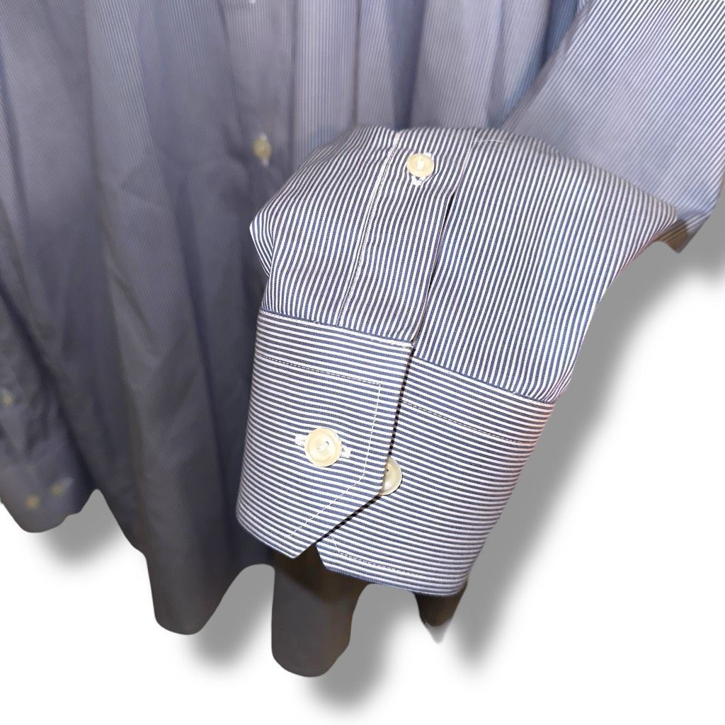 Eton Eton Contemporary Blue Bengal Striped Twill Semi Spread Dres Size US XL / EU 56 / 4 - 6 Thumbnail