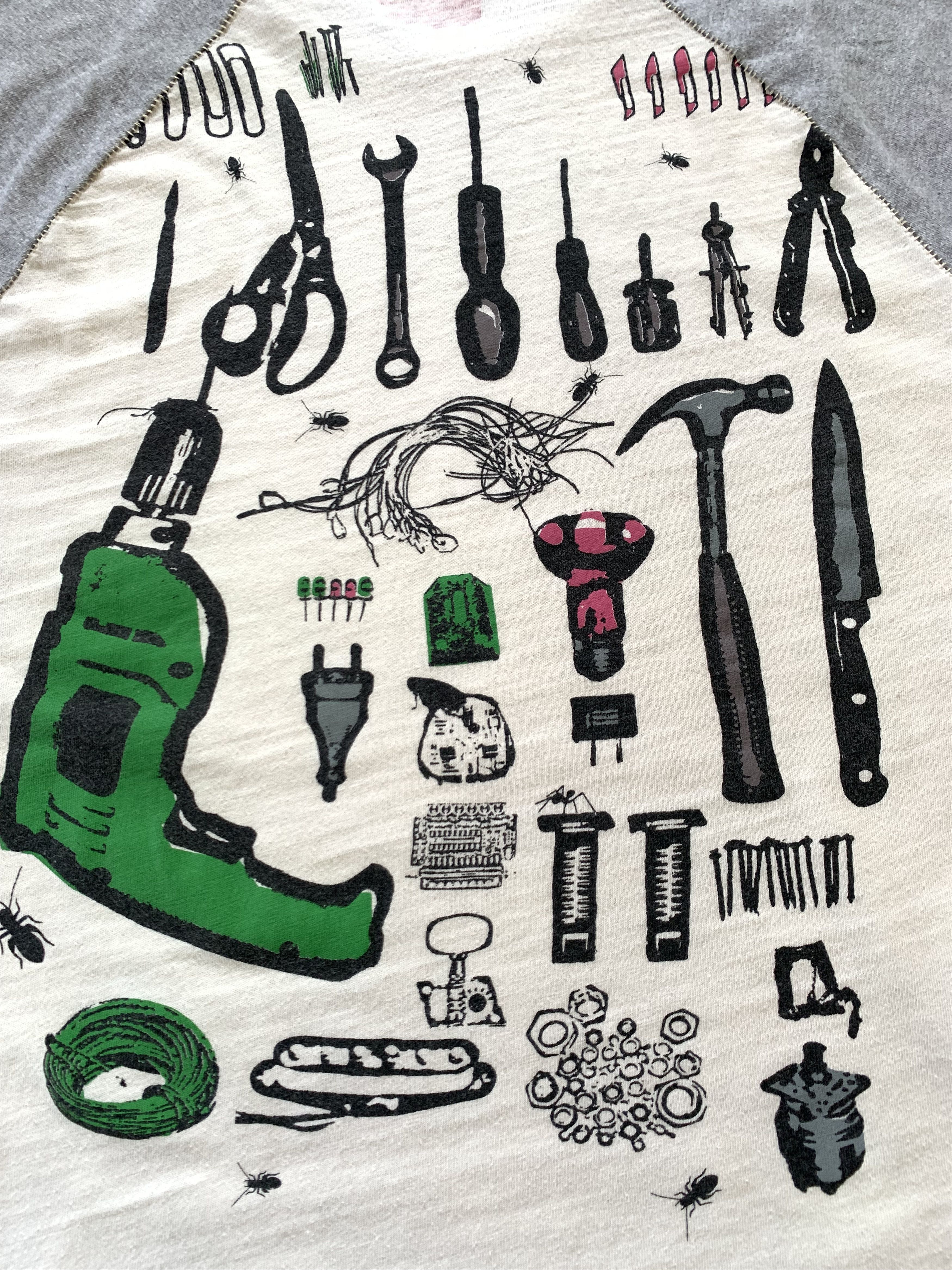 Levi's Vintage Clothing Rare Levi's Cotton Tools Printed Long Sleeve Size US M / EU 48-50 / 2 - 6 Thumbnail