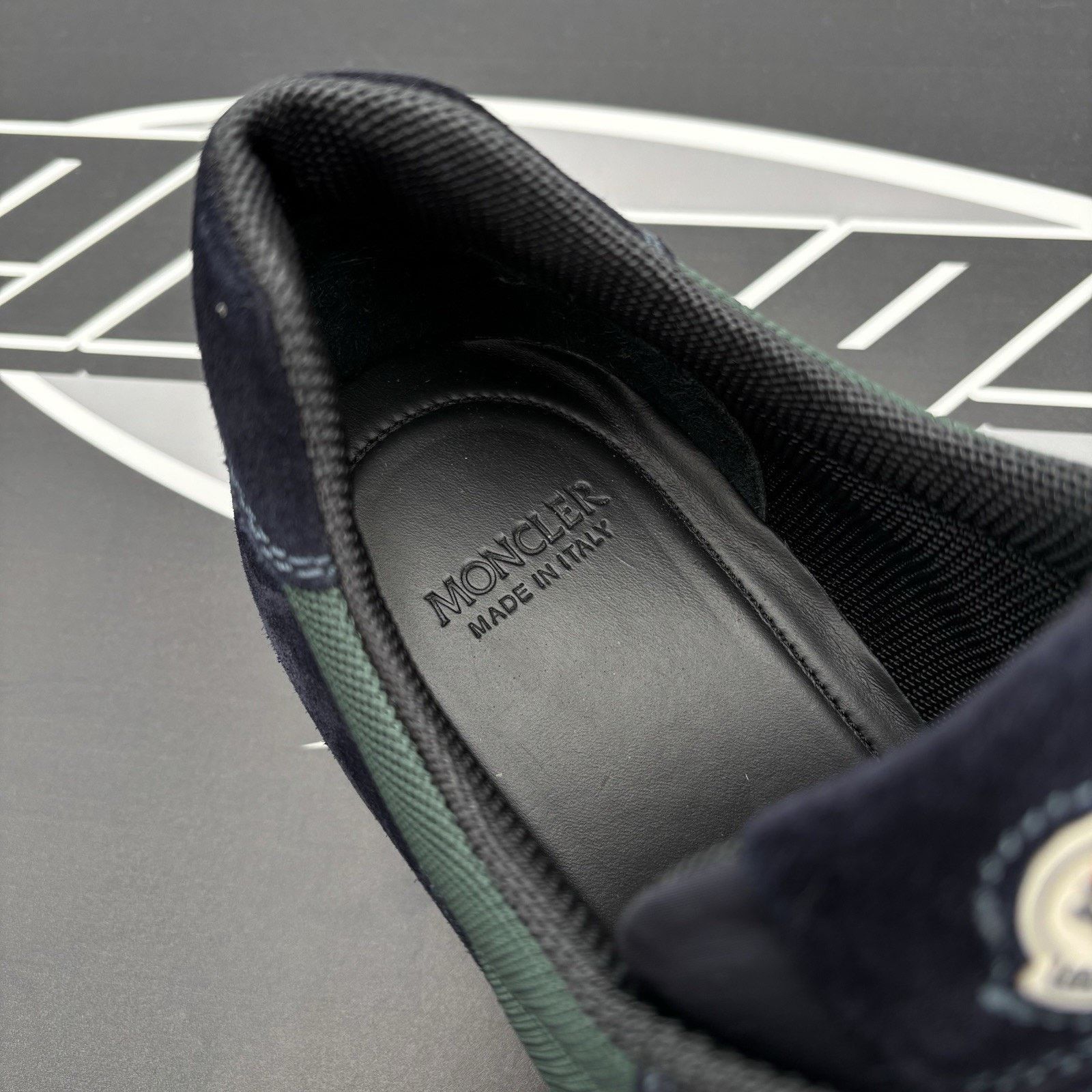 Moncler Moncler Montego Suede Trainer ' Navy, Green ' | SUPER CLEAN! Size US 11 / EU 44 - 7 Thumbnail