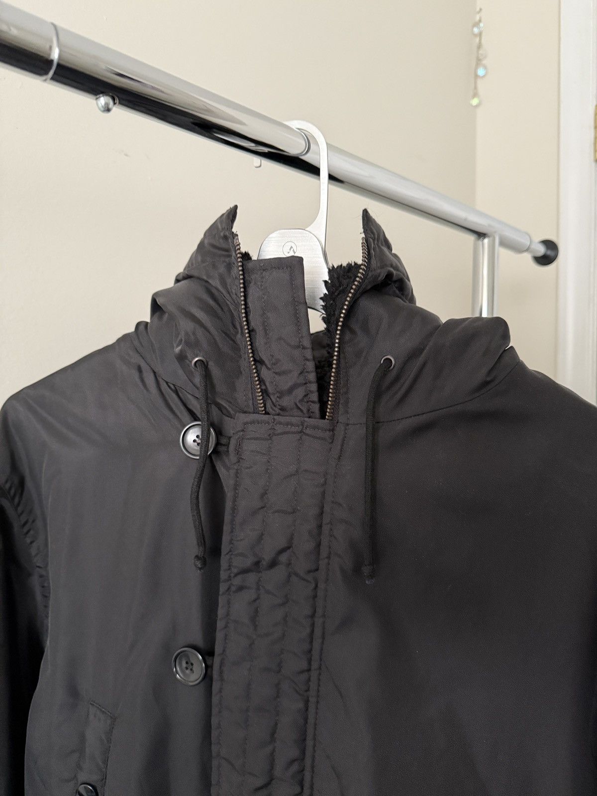 Raf Simons Raf Simons A/W04 “Waves” Black Parka Size US M / EU 48-50 / 2 - 4 Thumbnail