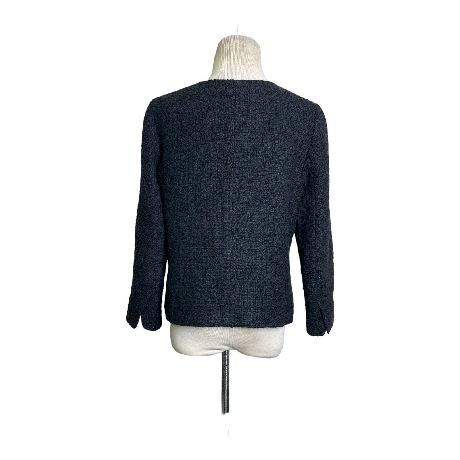 Vince Vince. black woven long sleeves blazer jacket size 10 Size L / US 10 / IT 46 - 2 Thumbnail