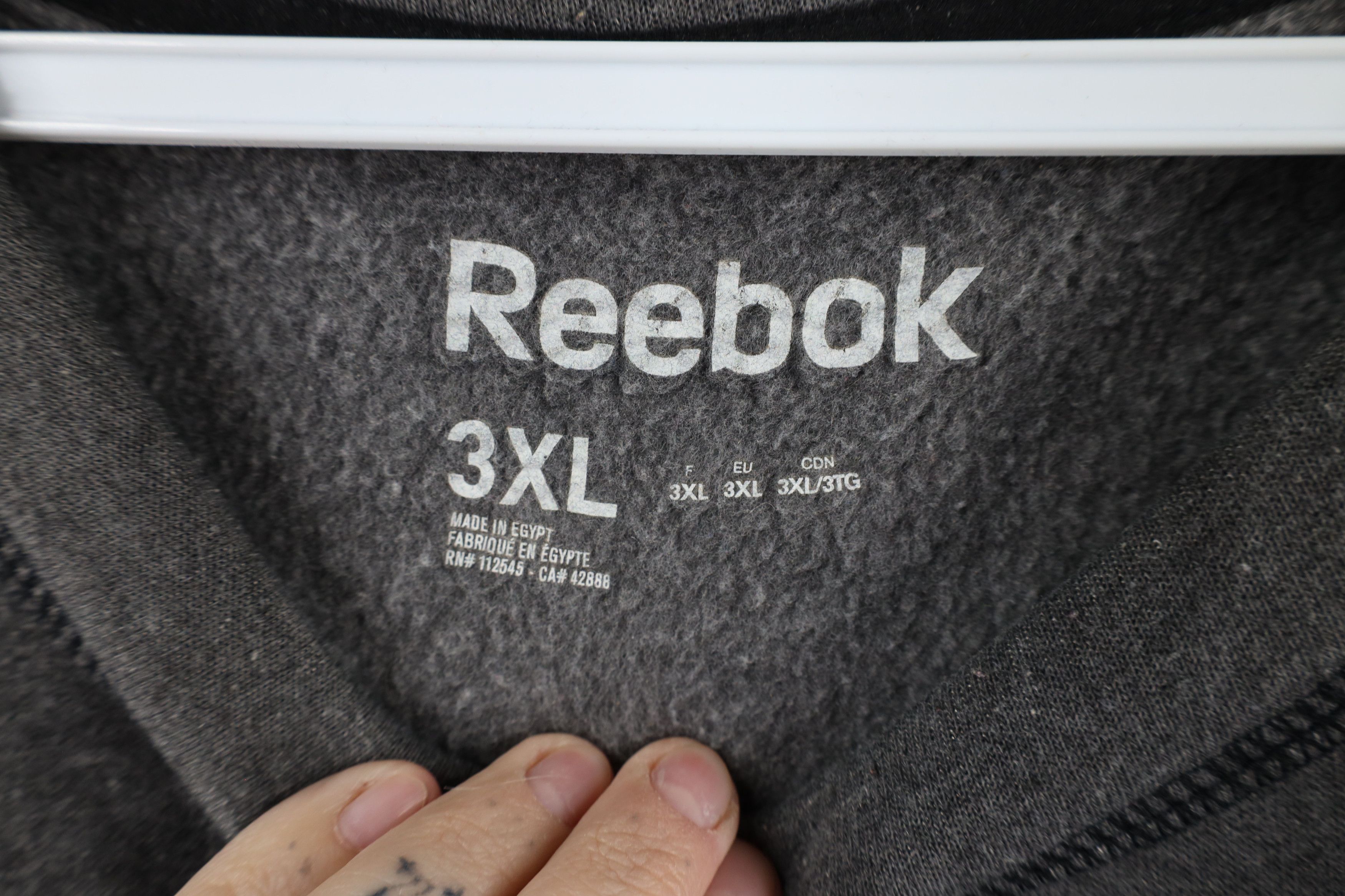 Reebok × Vintage Vintage Reebok Spell Out Crewneck Sweatshirt Heather Gray Size US XXL / EU 58 / 5 - 6 Thumbnail