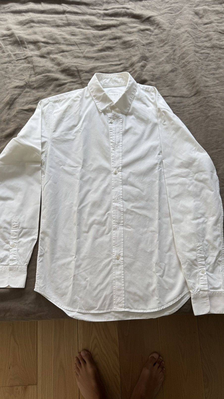 Sandro Classic White Button Up Shirt Size US S / EU 44-46 / 1 - 1 Thumbnail