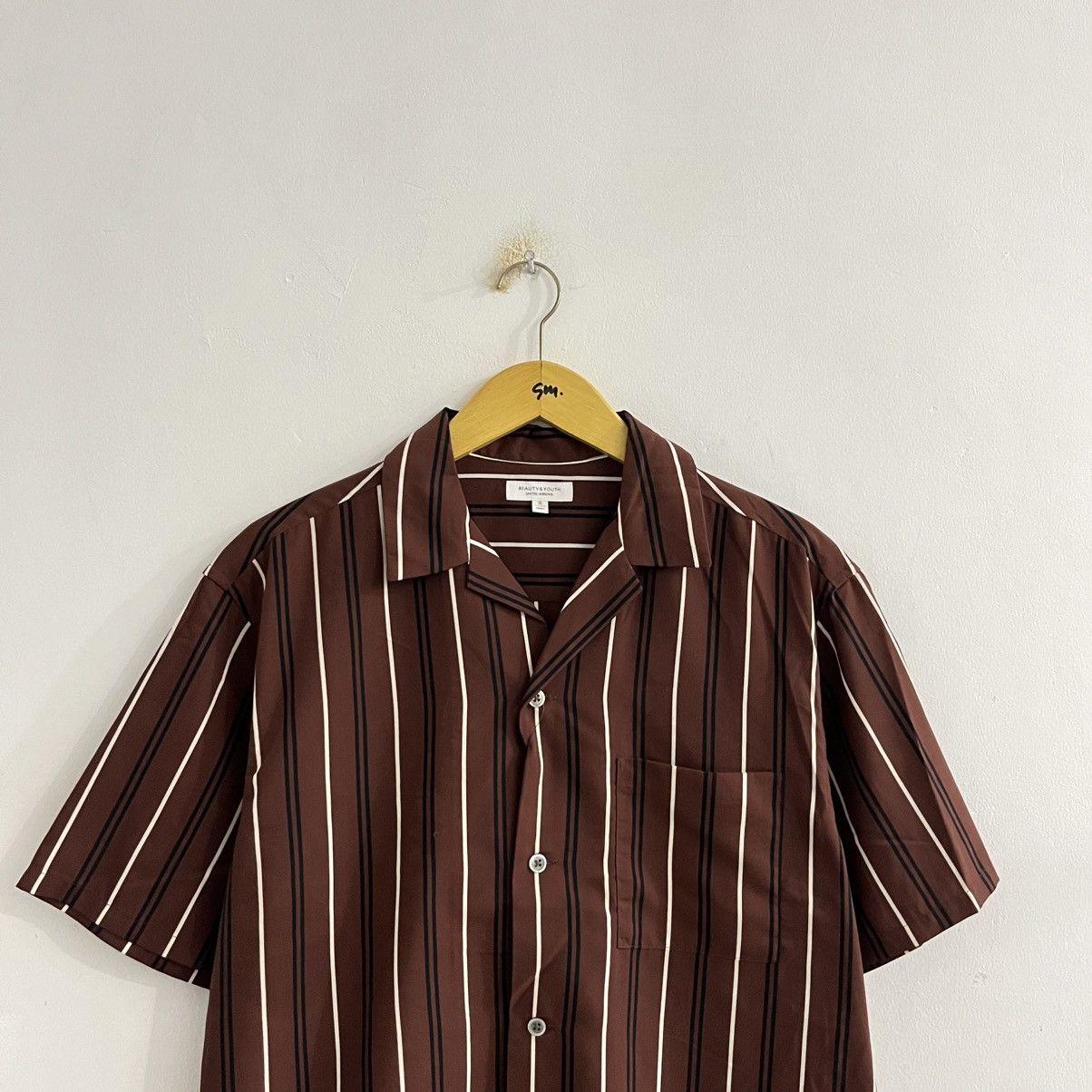 Japanese Brand United Arrow Striped Camp Collar Shirt Size US S / EU 44-46 / 1 - 2 Thumbnail