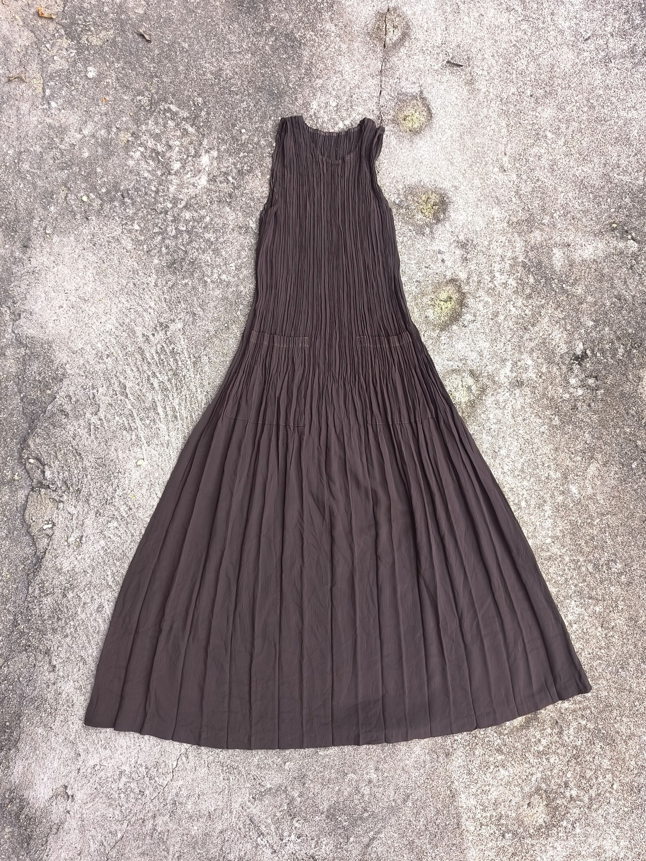Japanese Brand × Vintage VINTAGE DRESS PLEATED LIKE PLEATS PLEASE DRESS Size M / US 6-8 / IT 42-44 - 4 Thumbnail