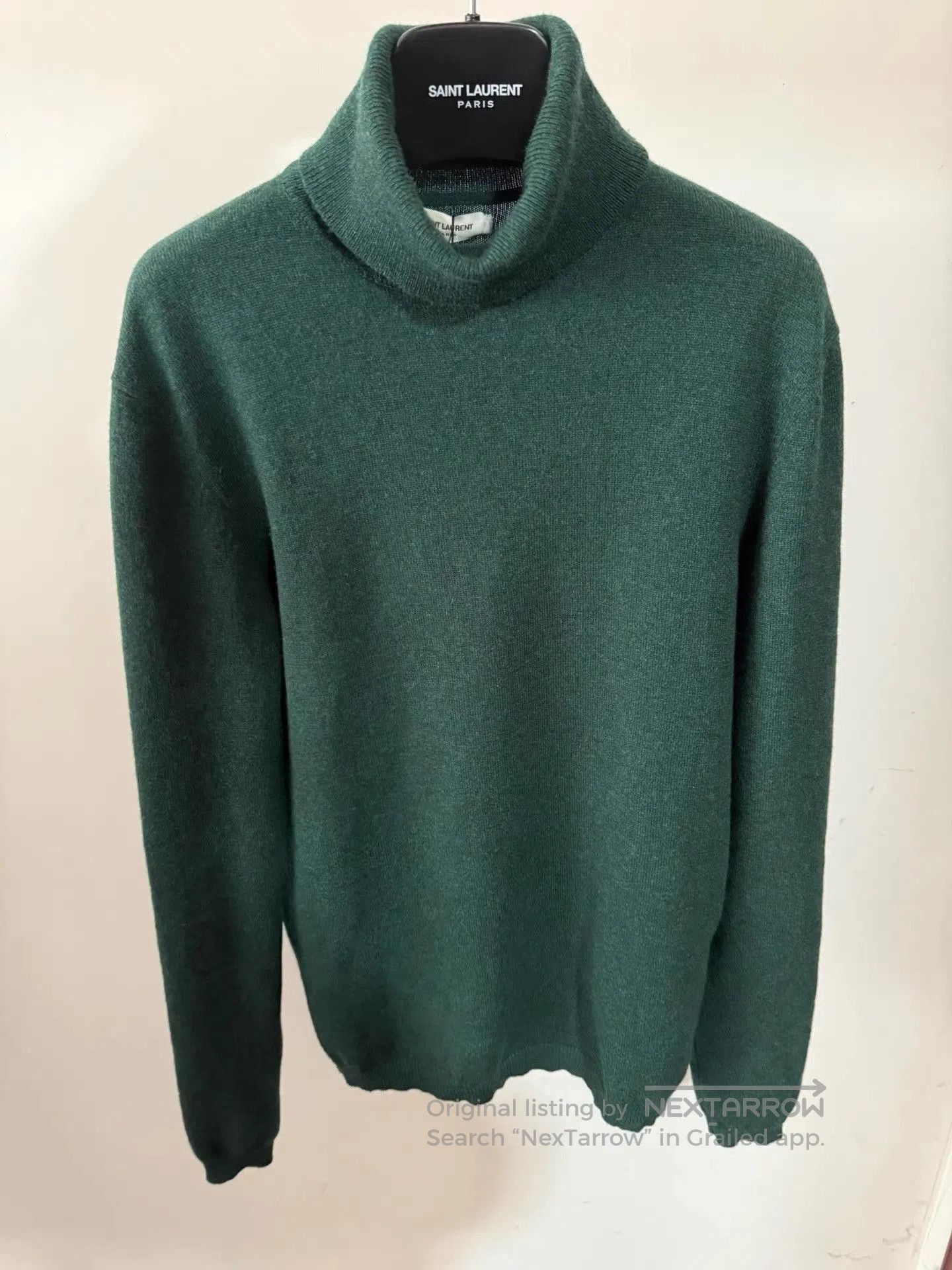 Saint Laurent Paris Green Turtleneck Sweater. Size US M / EU 48-50 / 2 - 1 Thumbnail