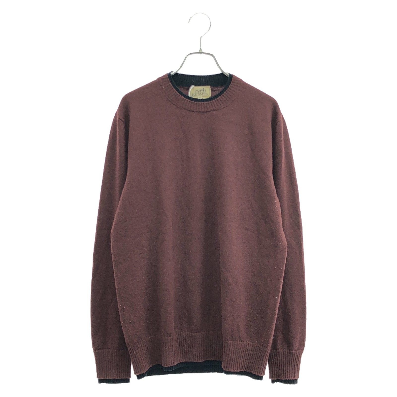 Hermes Hermes Knitwear/Sweaters Knit Wool Bordeaux Size ONE SIZE - 1 Thumbnail