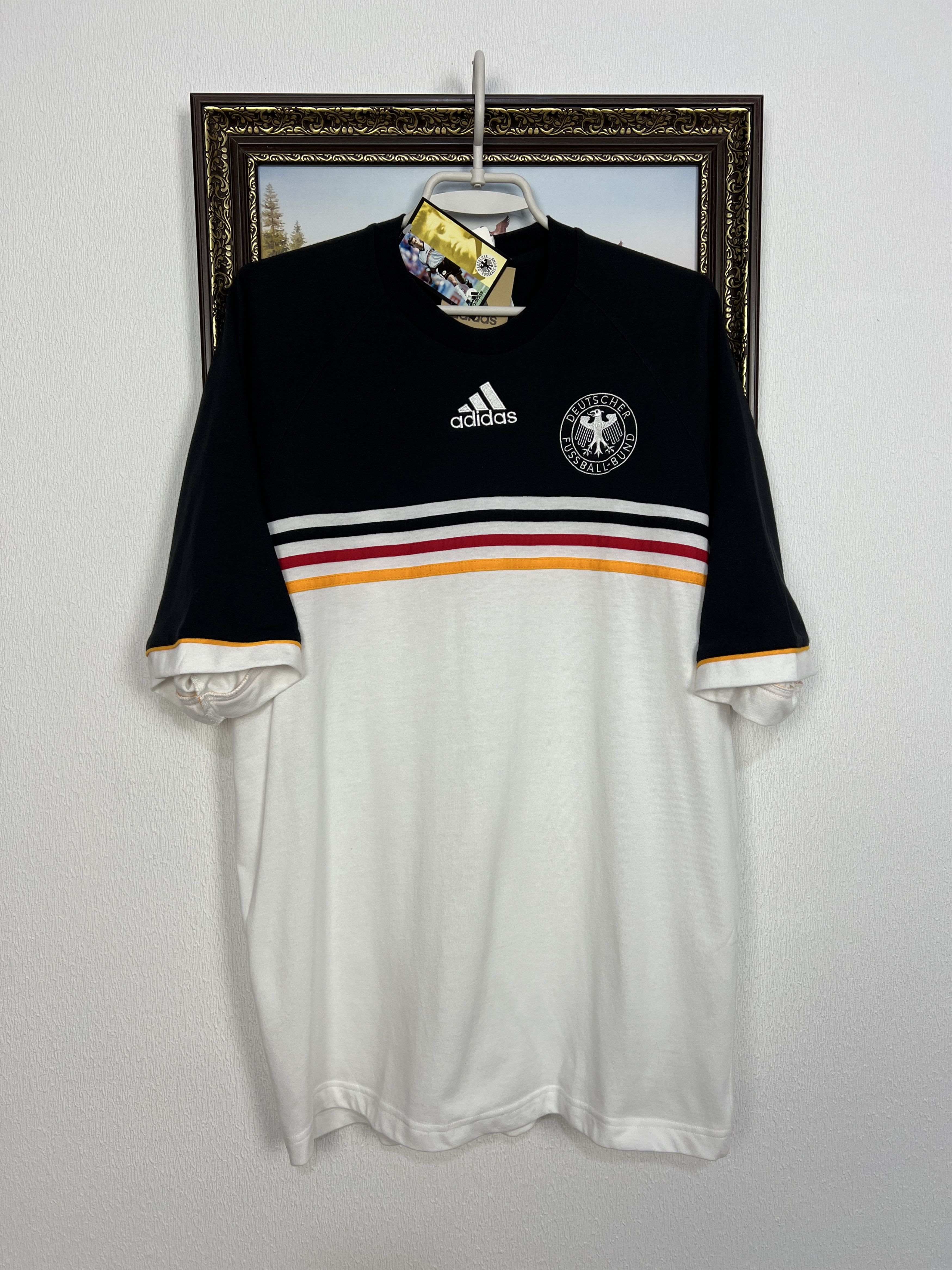 Adidas Vintage Germany Football Train Shirt Soccer Jersey Trikot Size US L / EU 52-54 / 3 - 1 Thumbnail