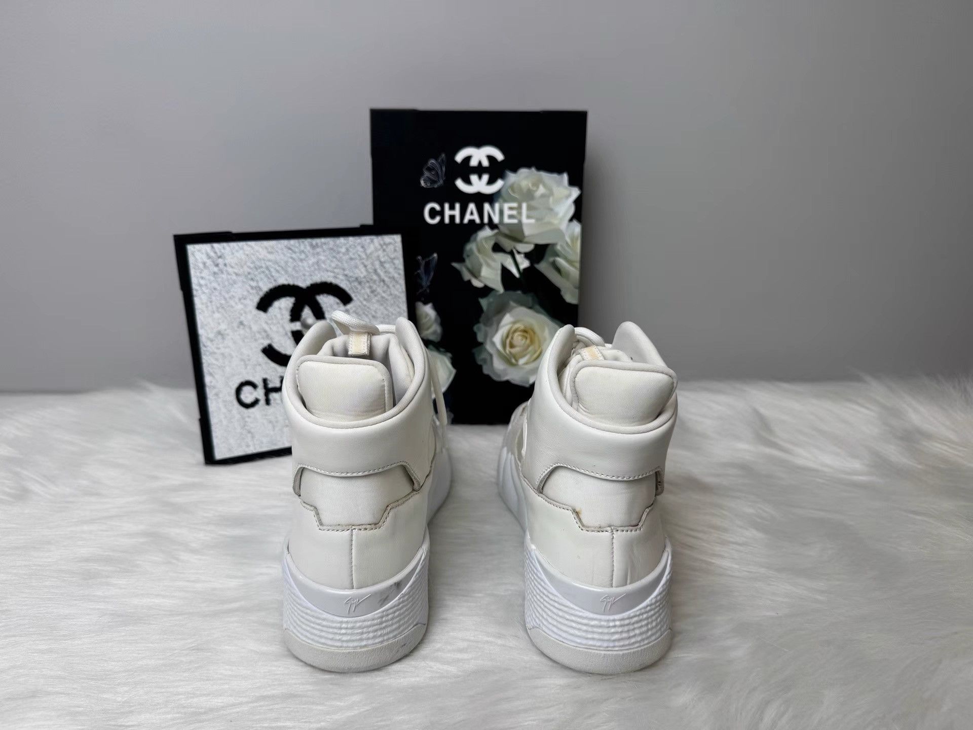 Giuseppe Zanotti giuseppe zanotti GZ Talon High-top White Shoes K36 Size US 9 / EU 42 - 3 Thumbnail