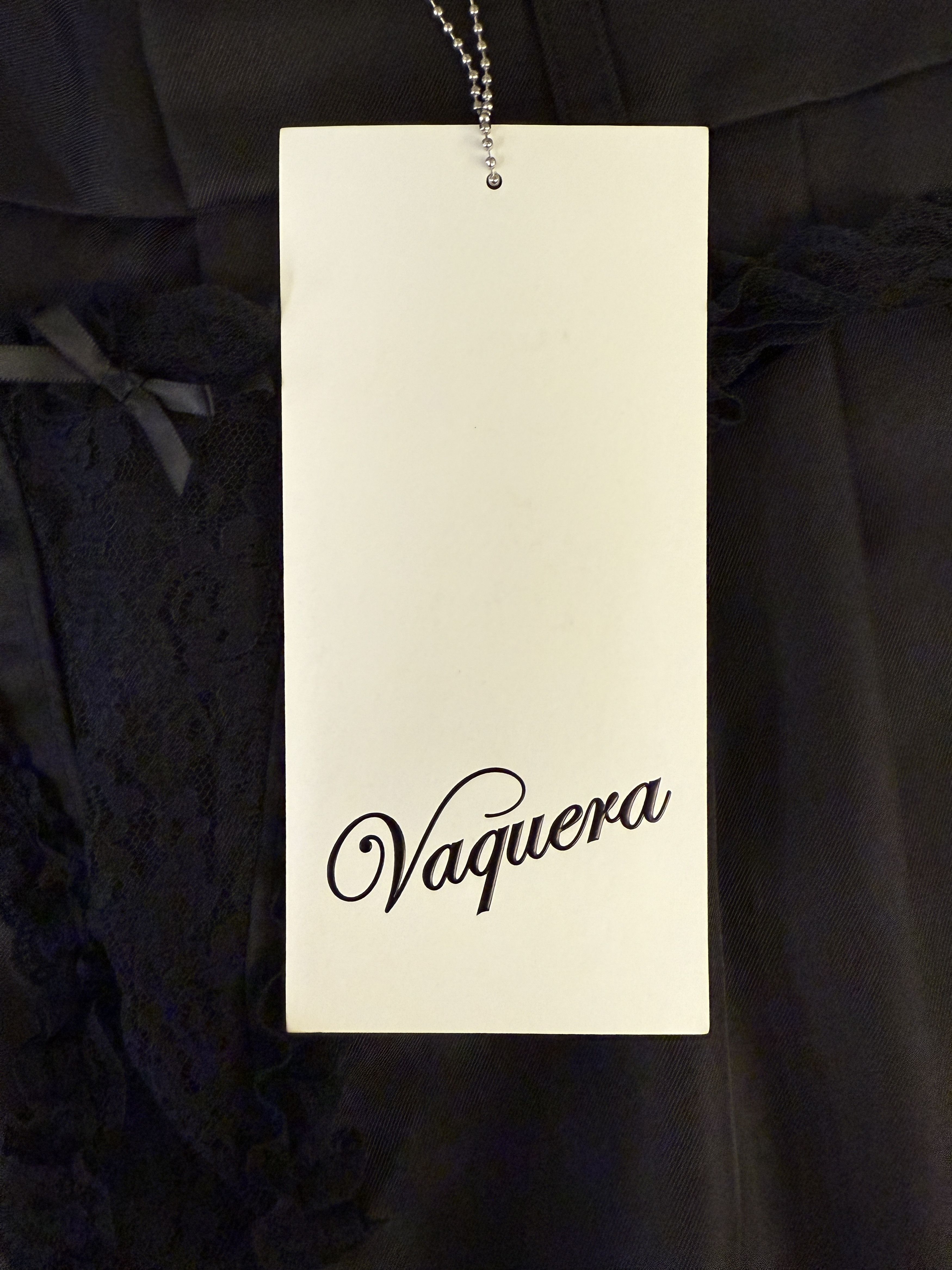Vaquera $650 Vaquera Underwear Detail Wide Leg Woven Satin Pants Size 29" - 10 Thumbnail