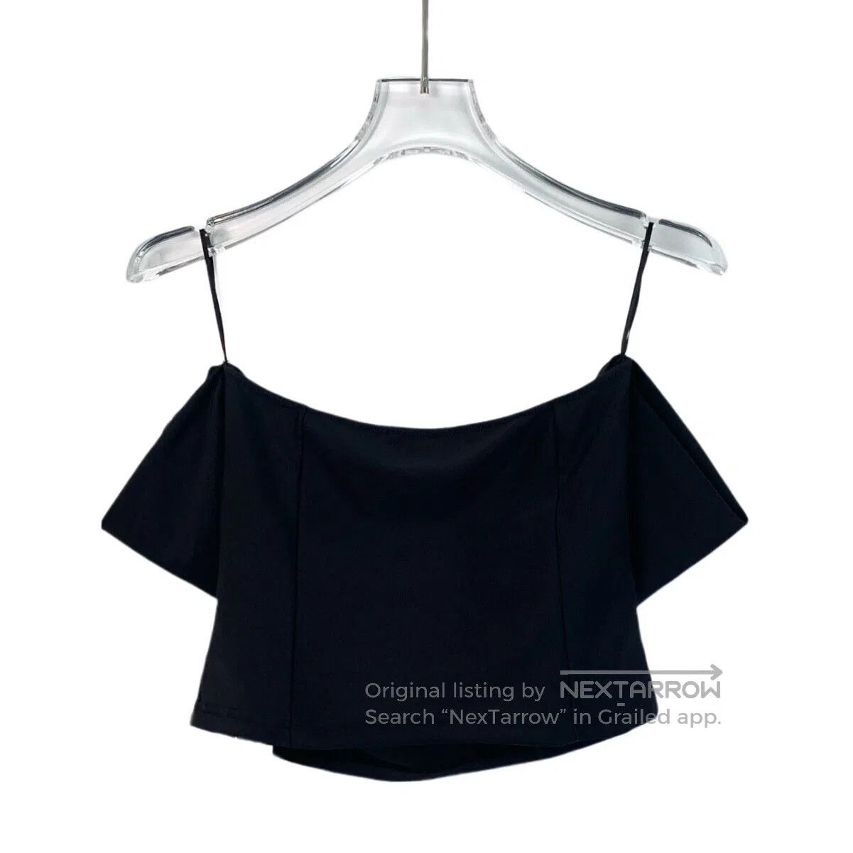 Chanel Chanel Black logo diamond-encrusted bow one-shoulder strap Size XS / US 0-2 / IT 36-38 - 2 Thumbnail