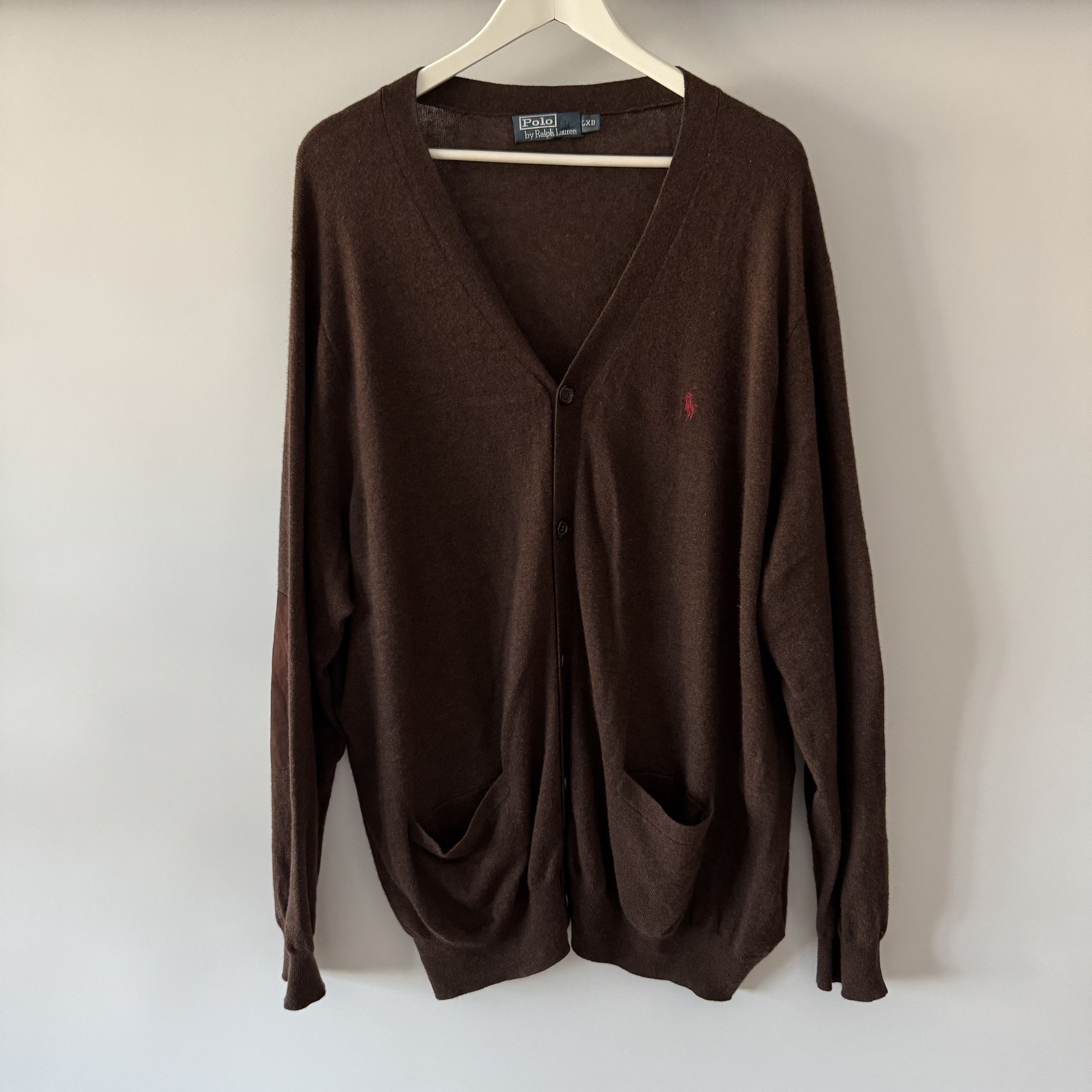 Polo Ralph Lauren Polo By Ralph Lauren Wool Brown Cardigan 3XL Size US XXL / EU 58 / 5 - 1 Thumbnail
