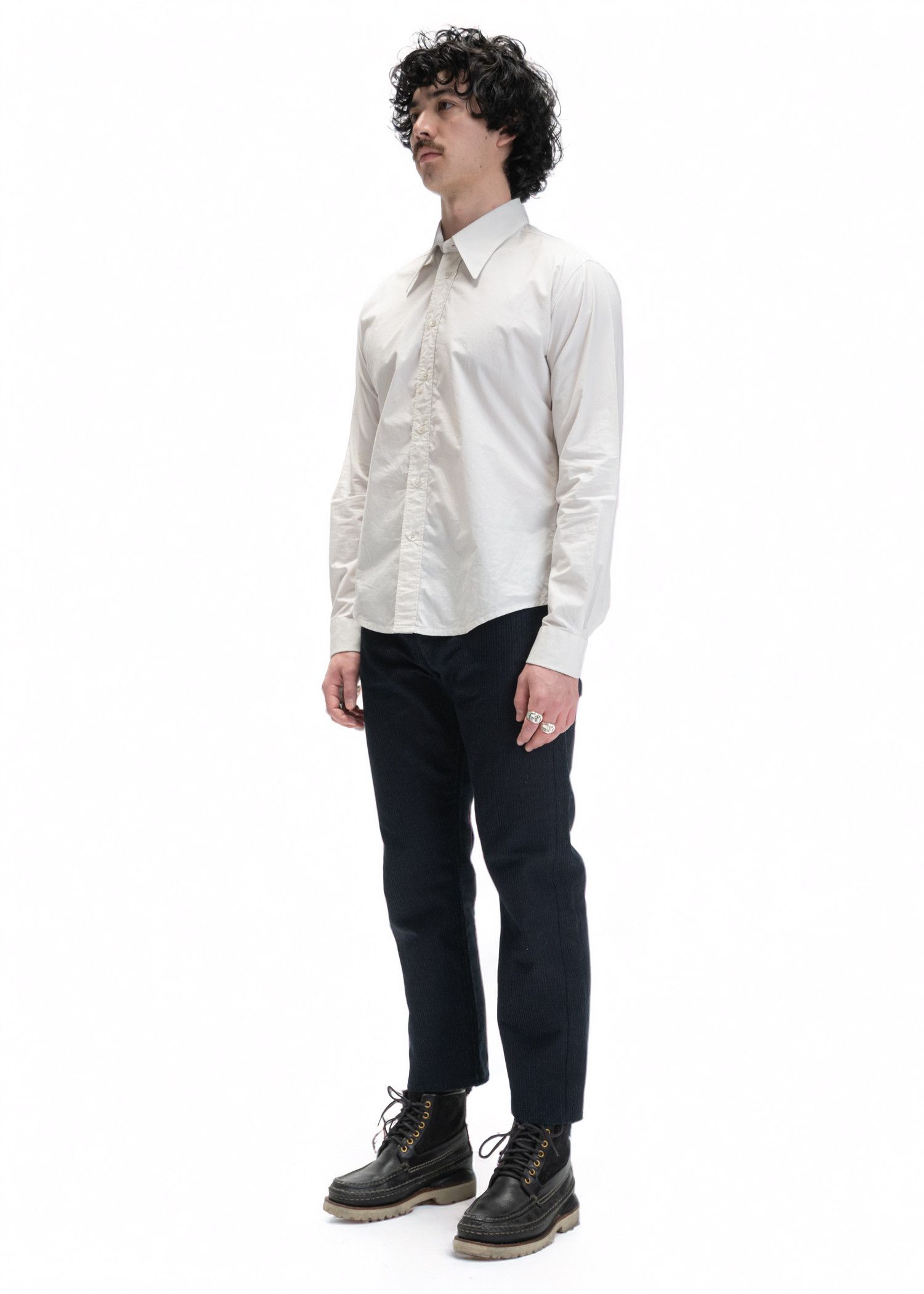 Raf Simons SS04 Embroidered Shirt Size US L / EU 52-54 / 3 - 5 Thumbnail