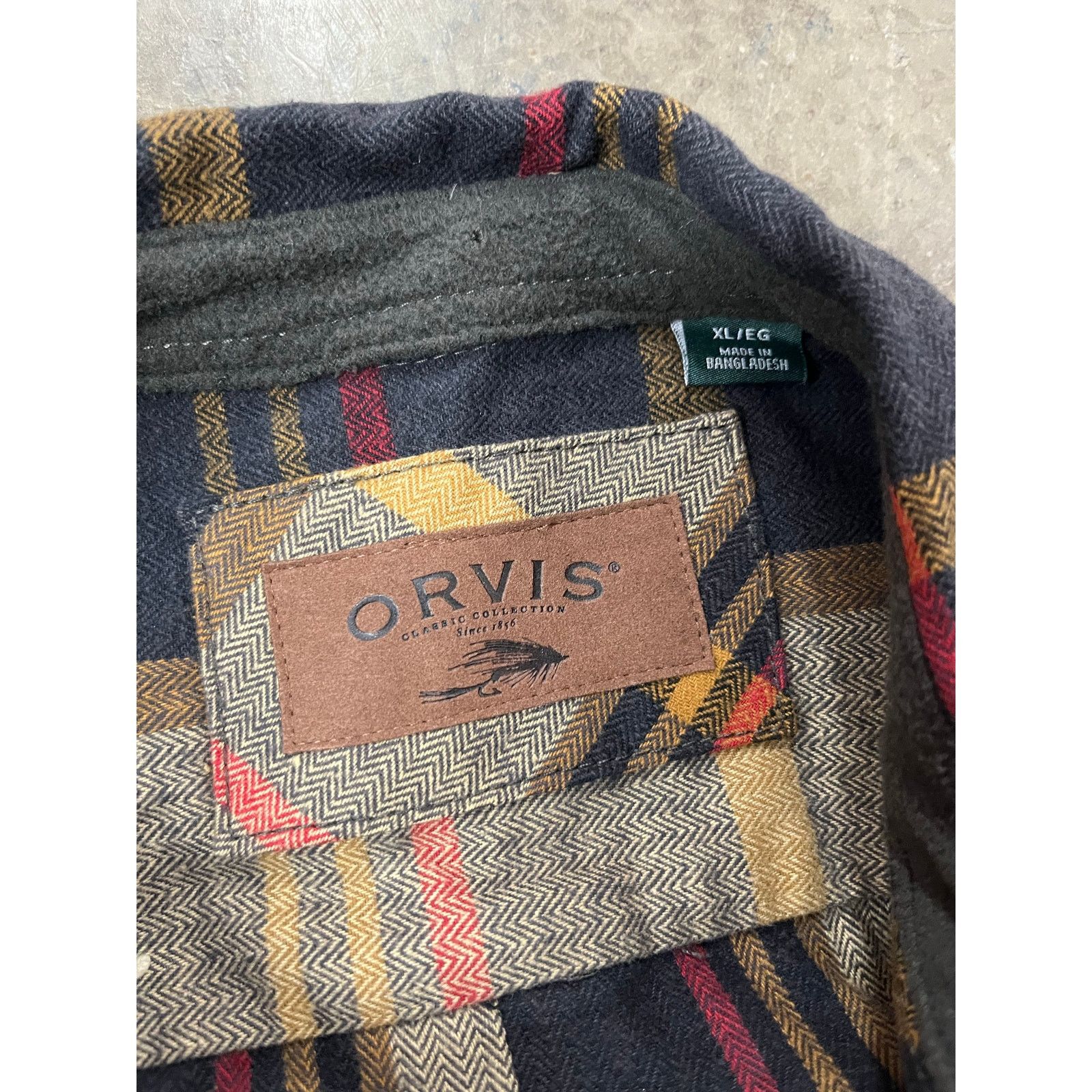 Orvis Orvis - Flannel Shirt Heavyweight/ XL / Brown Multi Size US XL / EU 56 / 4 - 7 Thumbnail