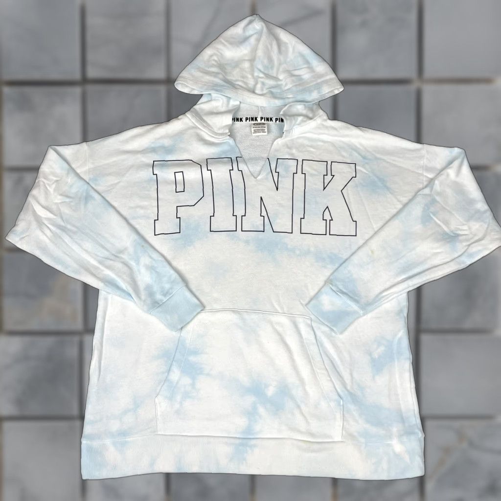 Victoria's Secret VINTAGE Victoria's Secret PINK Sweatshirt XS Adult Blue Tie Dye Logo Graphic Size XS / US 0-2 / IT 36-38 - 1 Thumbnail