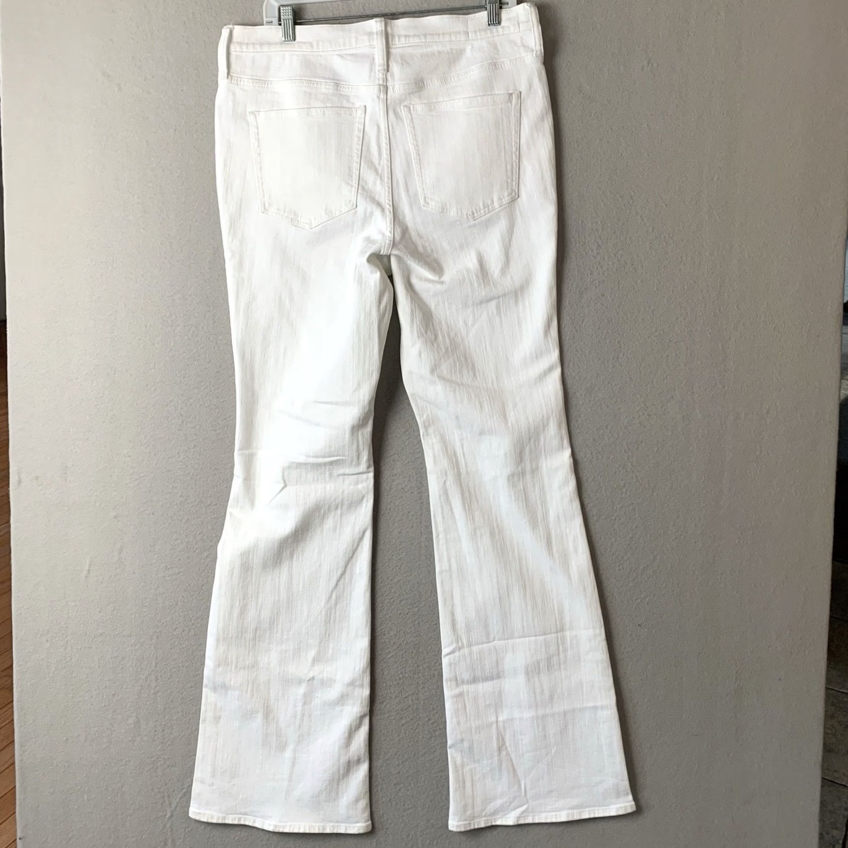 J.Crew J.CREW Jeans Womens Tall 30 High Rise Bootcut Denim White Solid 2003 Vintage? No (Regular) Baggy Hipster Boho Hippie City Festival Retro 80s 90s Size 30" / US 8 / IT 44 - 2 Thumbnail