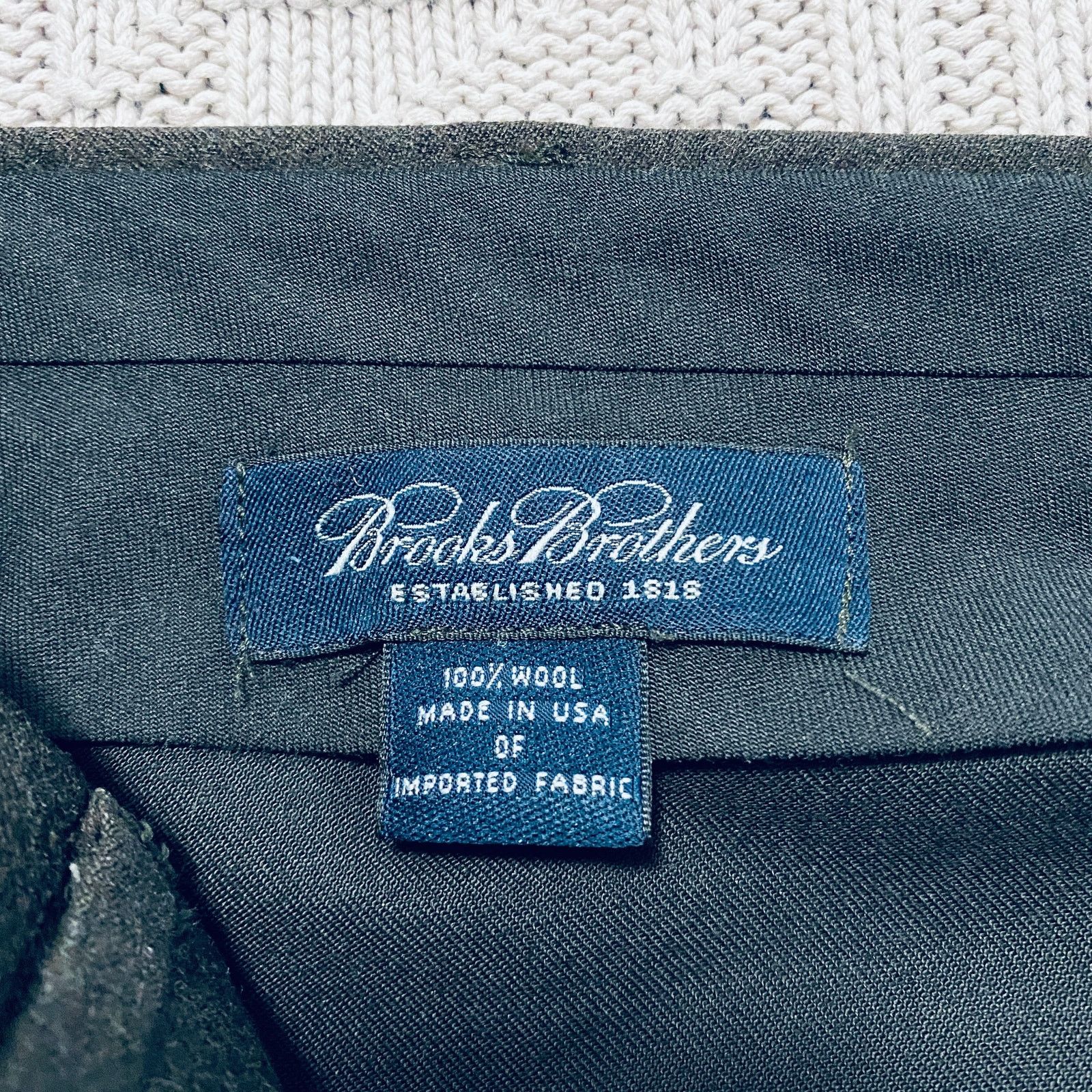 Brooks Brothers Brooks Brothers brown gray wool dress pants Size US 38 / EU 54 - 4 Thumbnail