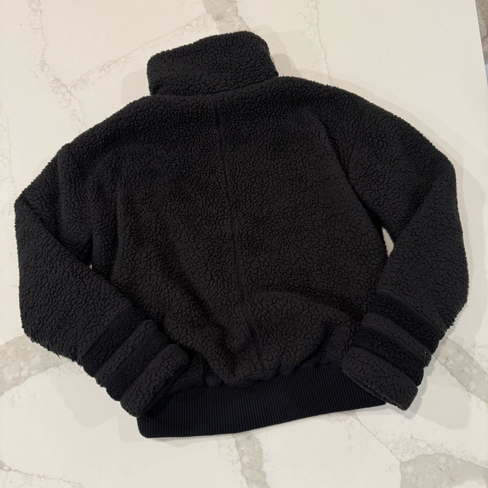 Athleta Athleta Willow Fleece Sherpa Bomber Jacket Women’s XS Black Size XS / US 0-2 / IT 36-38 - 13 Thumbnail