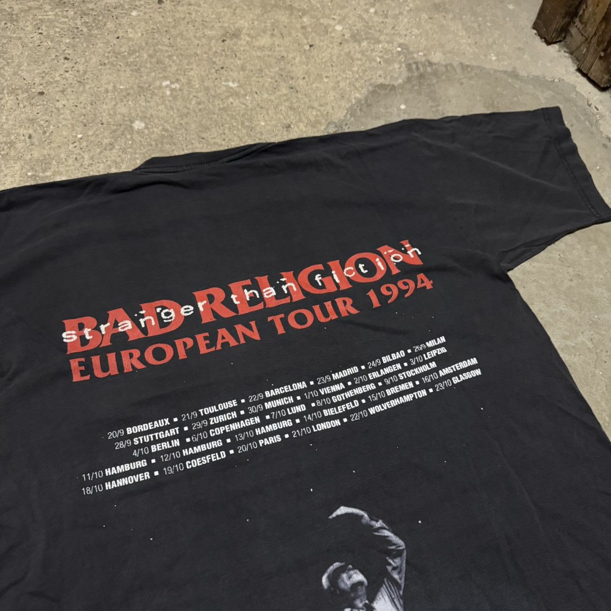 Band Tees × Vintage Vintage Bad Religion Stranger than Fiction 1994 tour t-shirt Size US XL / EU 56 / 4 - 5 Thumbnail