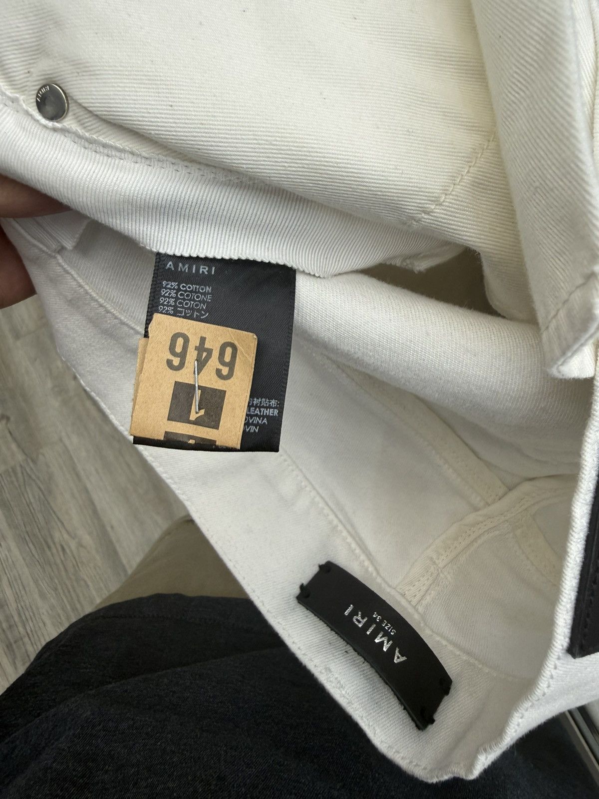 Amiri Amiri MX1 - Distressed Detailing (White) Size US 34 / EU 50 - 6 Thumbnail