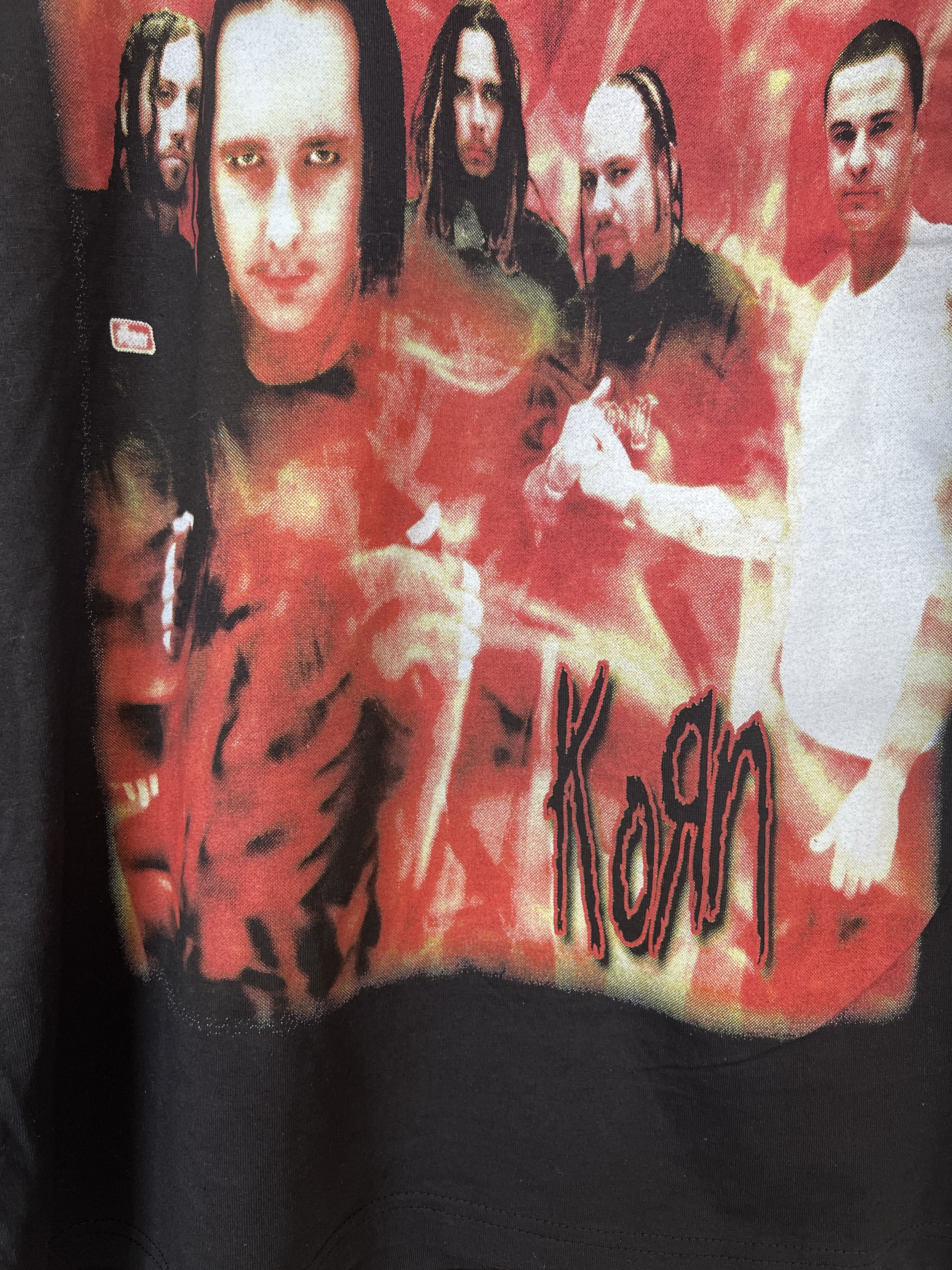 Band Tees × Vintage Korn Vintage 90s Rock band tee Size US XL / EU 56 / 4 - 11 Thumbnail