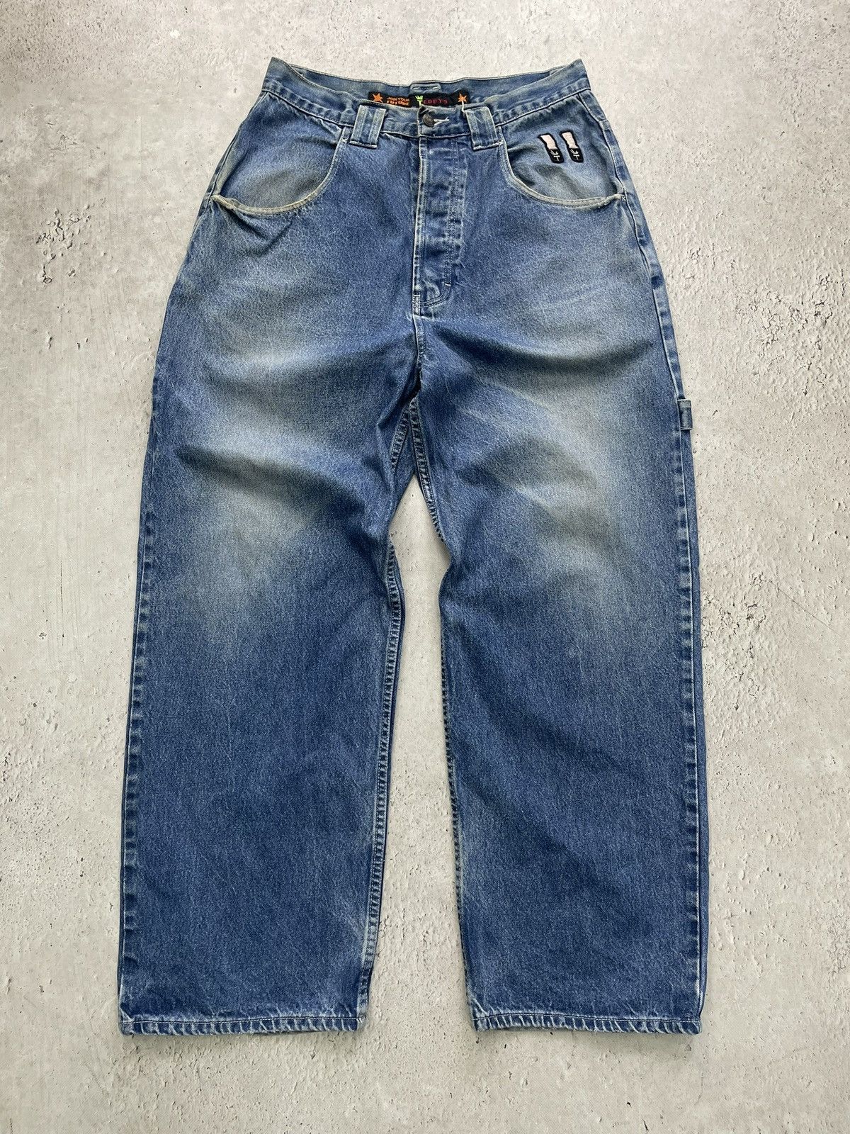 JNCO JNCO STYLE Y2K Vintage Wide Leg BAGGY Denim Jeans 90s USA Size US 33 - 2 Thumbnail