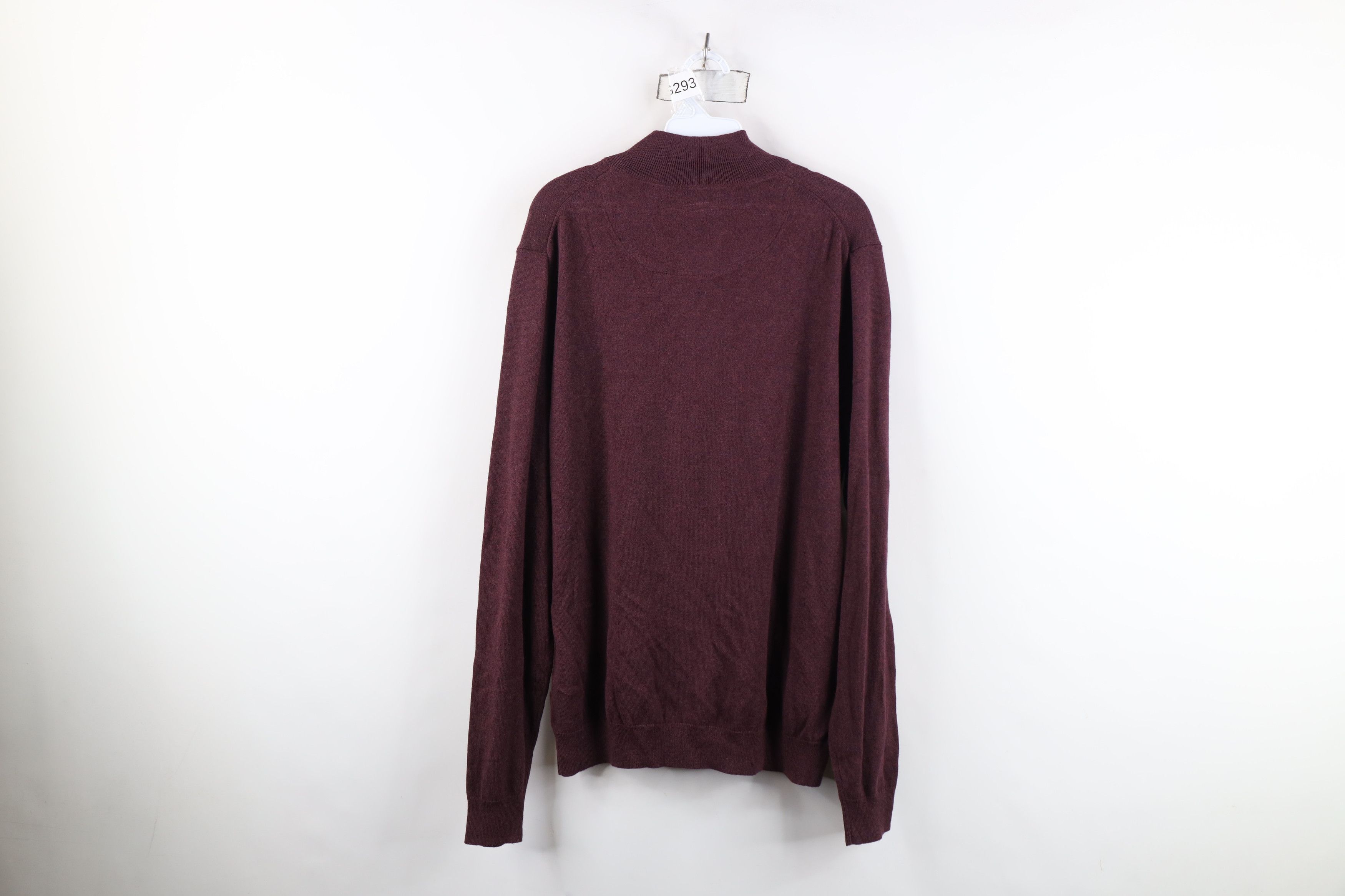Vintage New Streetwear Cashmere Blend Knit Half Zip Pullover Sweater Size US L / EU 52-54 / 3 - 14 Thumbnail